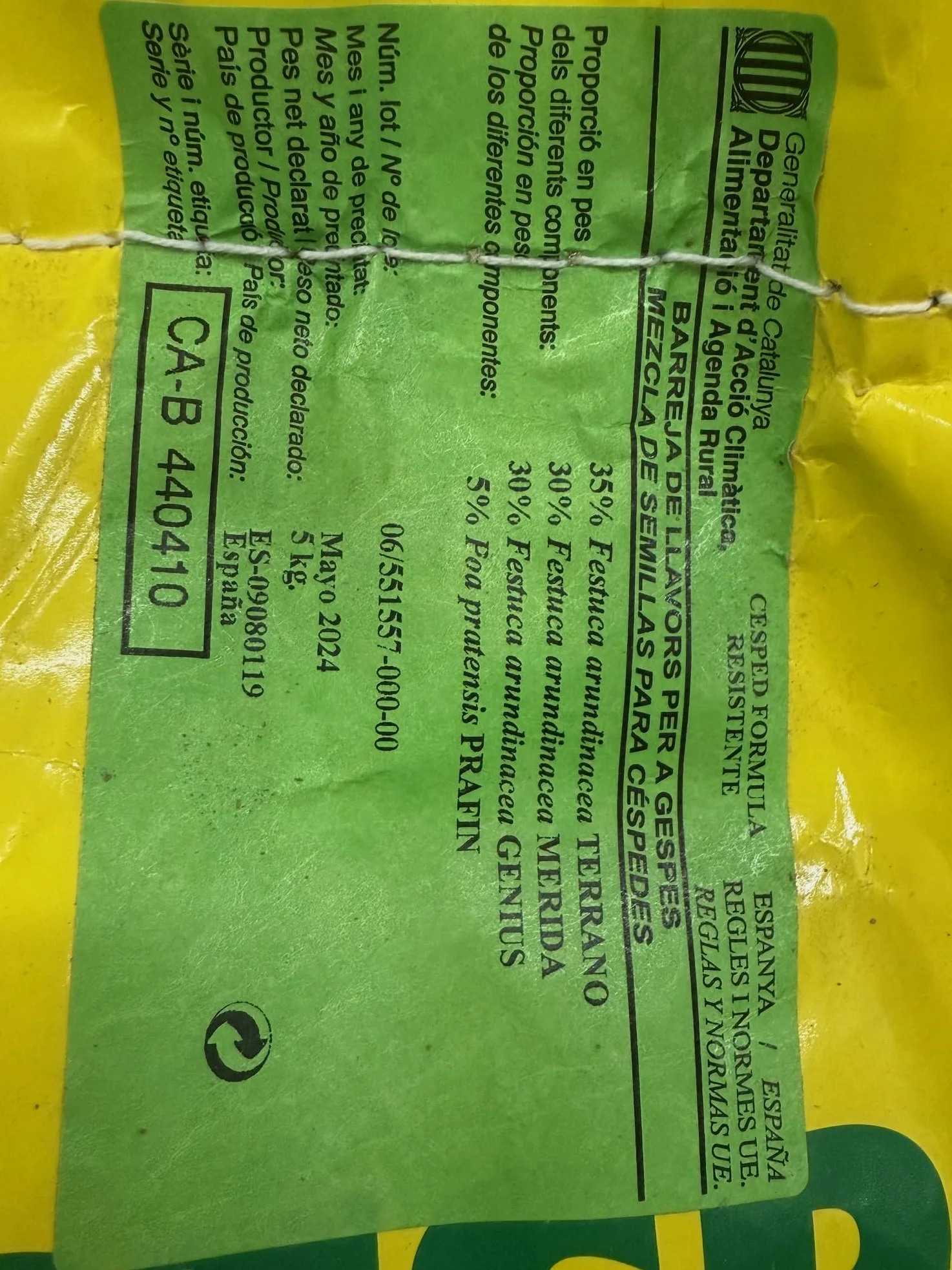 Fito-Semilla cesped resistente 5 kg