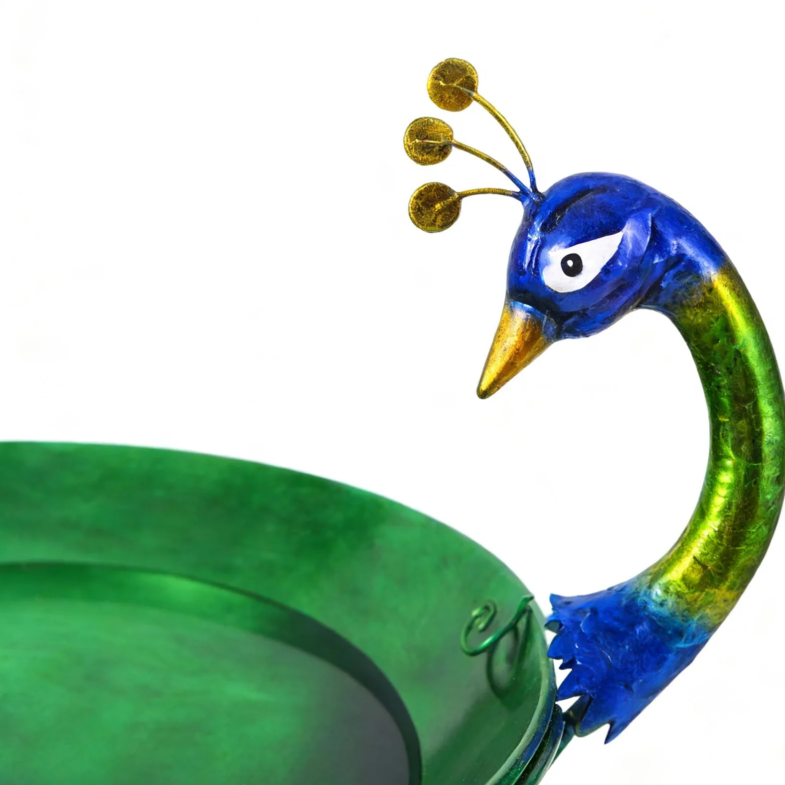Bebedero para Pájaros Fabricados En Metal con Diseño De Animales | Bebedero de Jardín A Prueba de Óxido Para Balcón Terraza Patio Jardín Césped Decoración Colibríes y Estanque de
