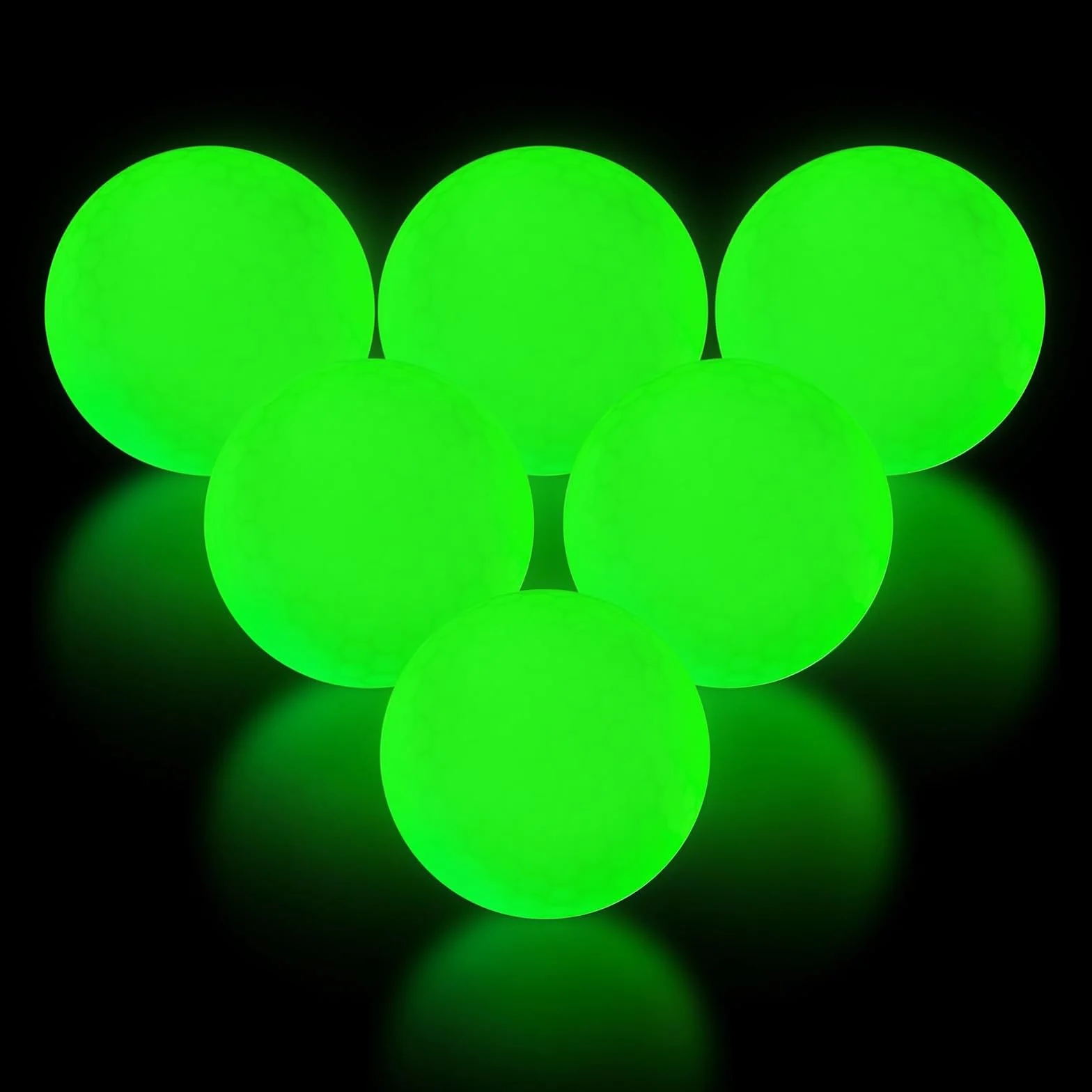 Flintronic 3/6PCS Pelotas De Golf LED Luminosas Portátiles, Juego Bolas de Entrenamiento Set