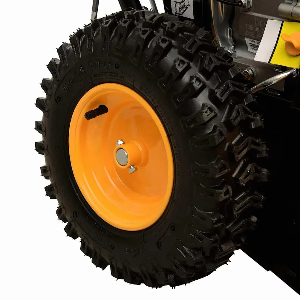 vidaXL Máquina Quitanieves Entradas Vehículos Aceras Superficies Pavimentadas Eléctrica Bajas Temperaturas 6,5 HP Amarillo y Negro