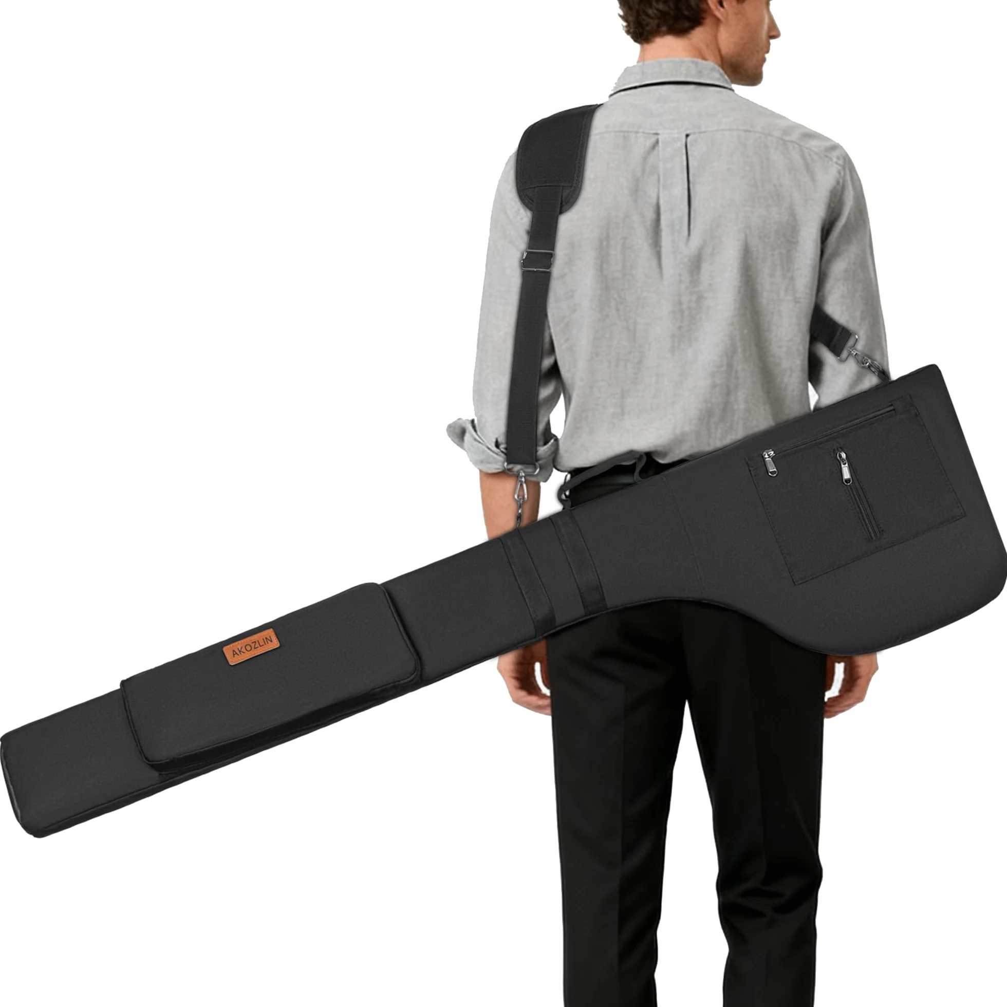 AKOZLIN Bolsa de Transporte de Golf, Paquete de 8 a 10 Bolsas de Viaje, Suave, Plegable, Bolsa de Domingo, Bolsa portátil con Cremallera