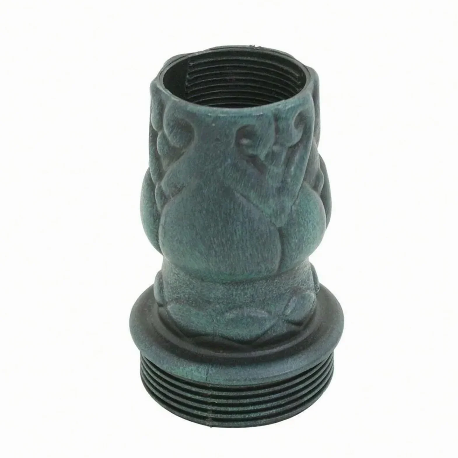Metal Bebedero pajaros con Pie Baño for pájaros de Lujo 28" Verdigris ensamblado | Comedero for pájaros Jardín al aire libre Patio trasero