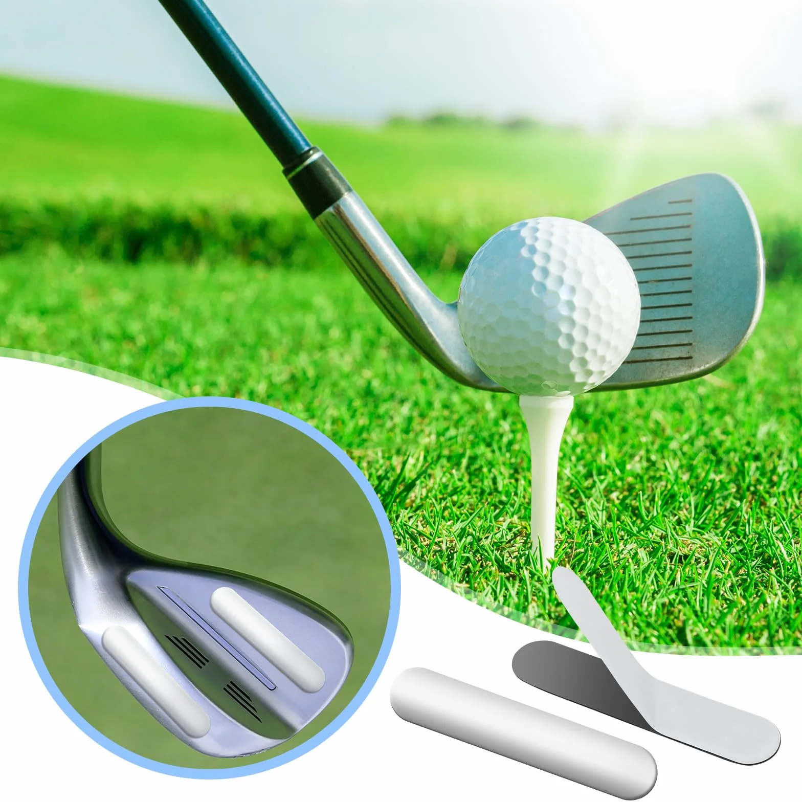 30 cintas adhesivas de plomo para golf, ajuste de peso palos golf, raquetas tenis bádminton