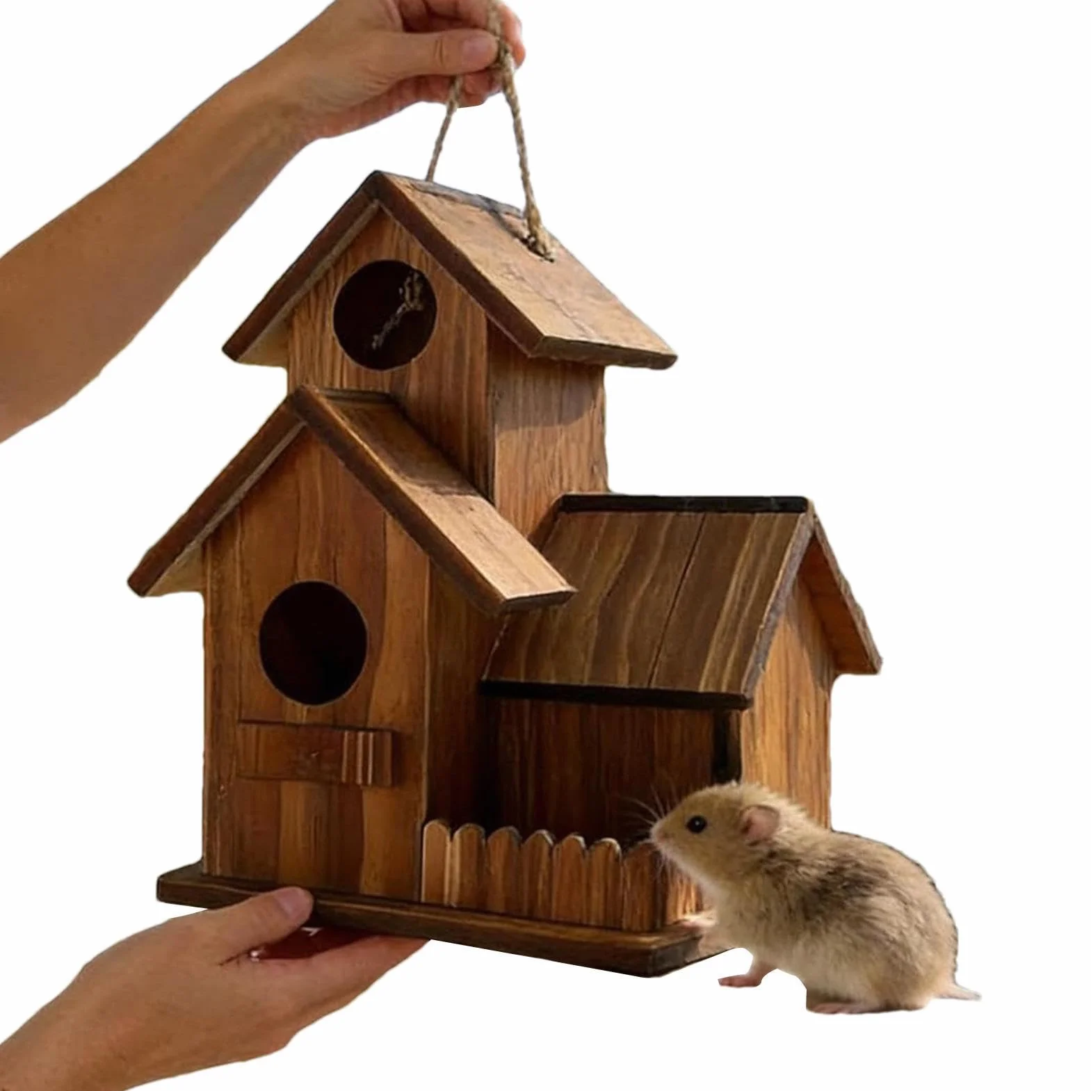 Casita para Ardillas, Cuenco con Toldo Chipmunk - Caseta de Agua para Ardillas,De Exterior, Patio, Jardín, Terraza, Árbol, Ventana, Pícnic, Casa Ardillas, Hogar Pájaros, Zona Juegos