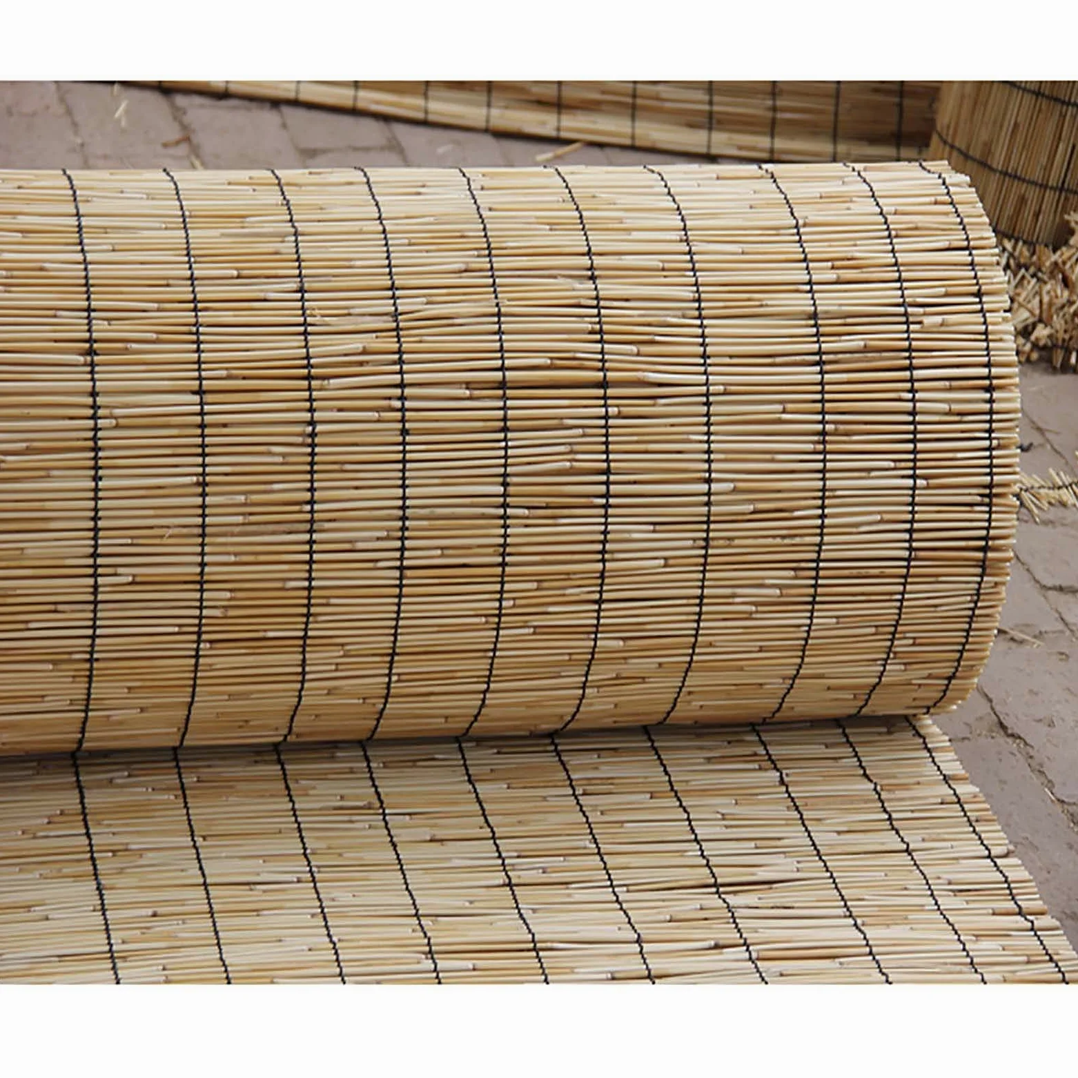 Valla De Caña para Patio, Cañizo Y Brezo, Paneles De Valla De Privacidad para Balcón, Mimbre Ocultacion, Valla De Bambú Decorativa, Sombra para Exteriores, Tejido A Mano, para Villa, Piscina