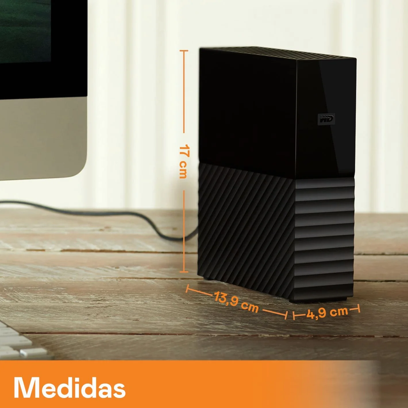 WD 16TB My Book Disco Duro Externo USB 3.2 Gen 1 exFAT Negro