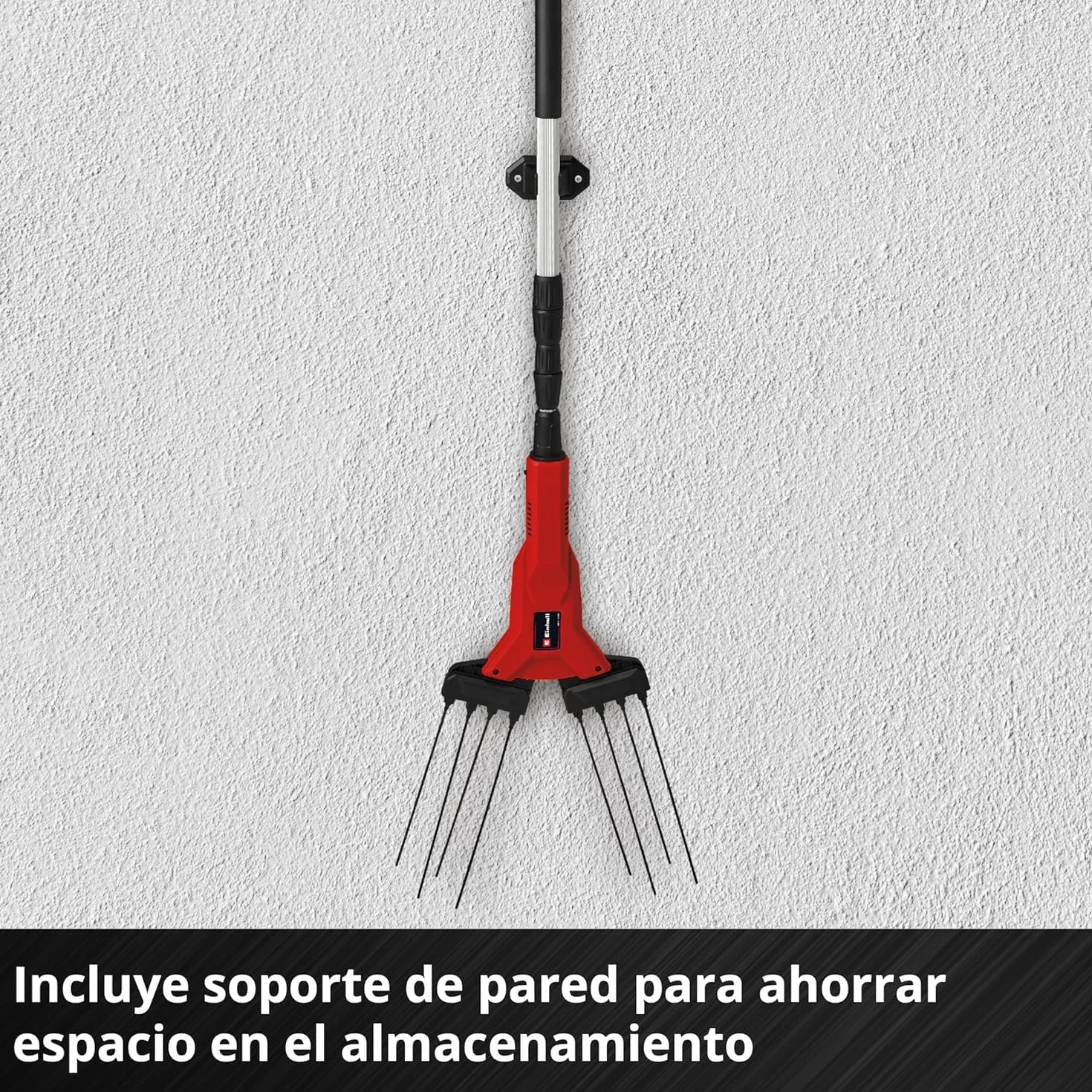Einhell Vareador de aceitunas con batería GE-FS 18/53 Li-Solo Power X-Change (18 V, 53 cm de anchura de trabajo, 310 cm de longitud total, telescópico, dientes intercambiables, sin batería)