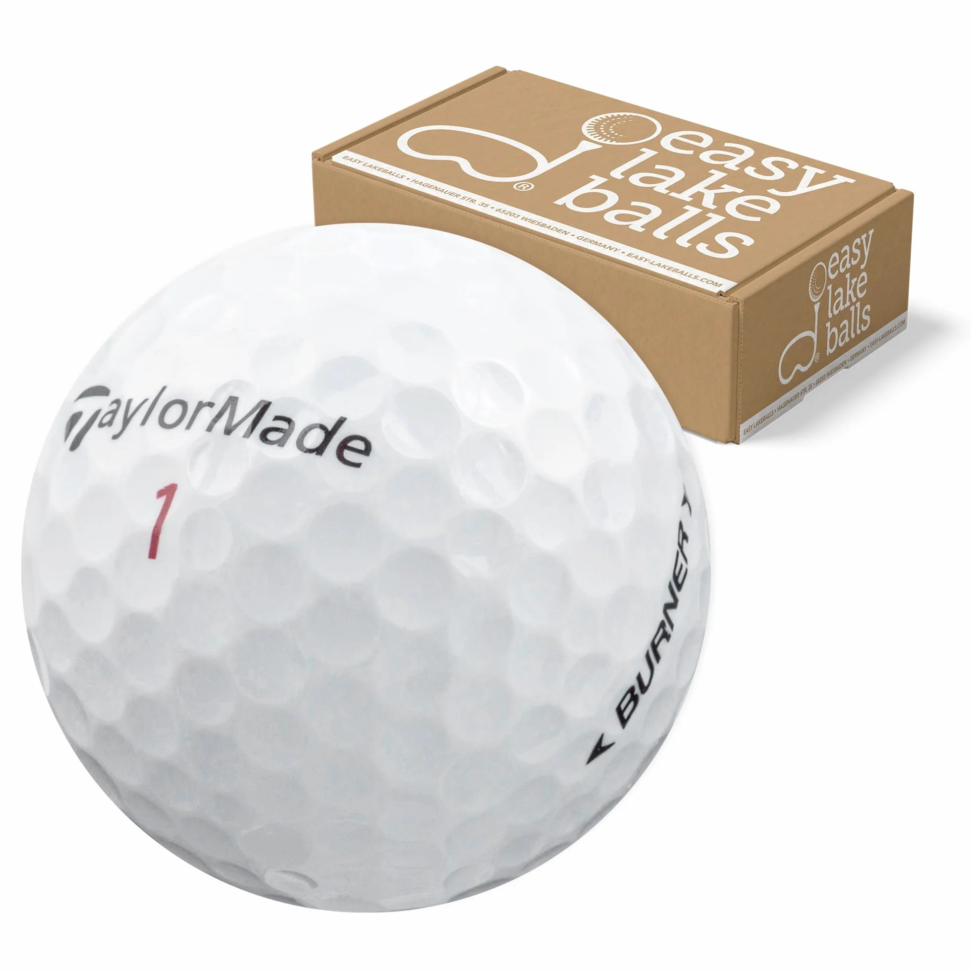 Taylor Made Burner Golf Recuperadas Lake Balls Calidad AAAA/AAA Pearl Grade Bolsa Red