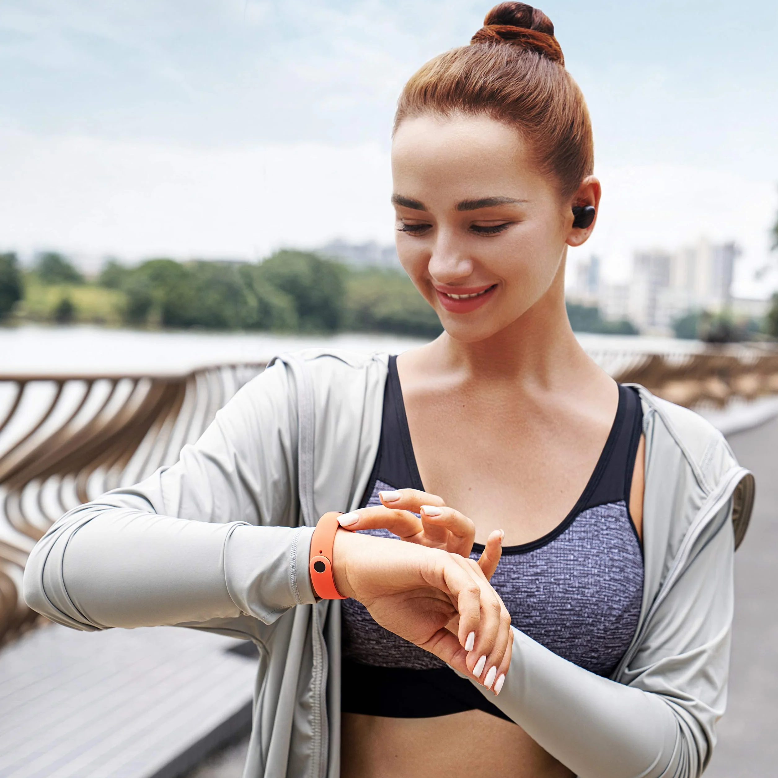 Amazfit Band 5 Smartwatch Fitness Tracker Oxigeno en Sangre Ritmo cardiaco Monitoreo del sueño Alexa Negro