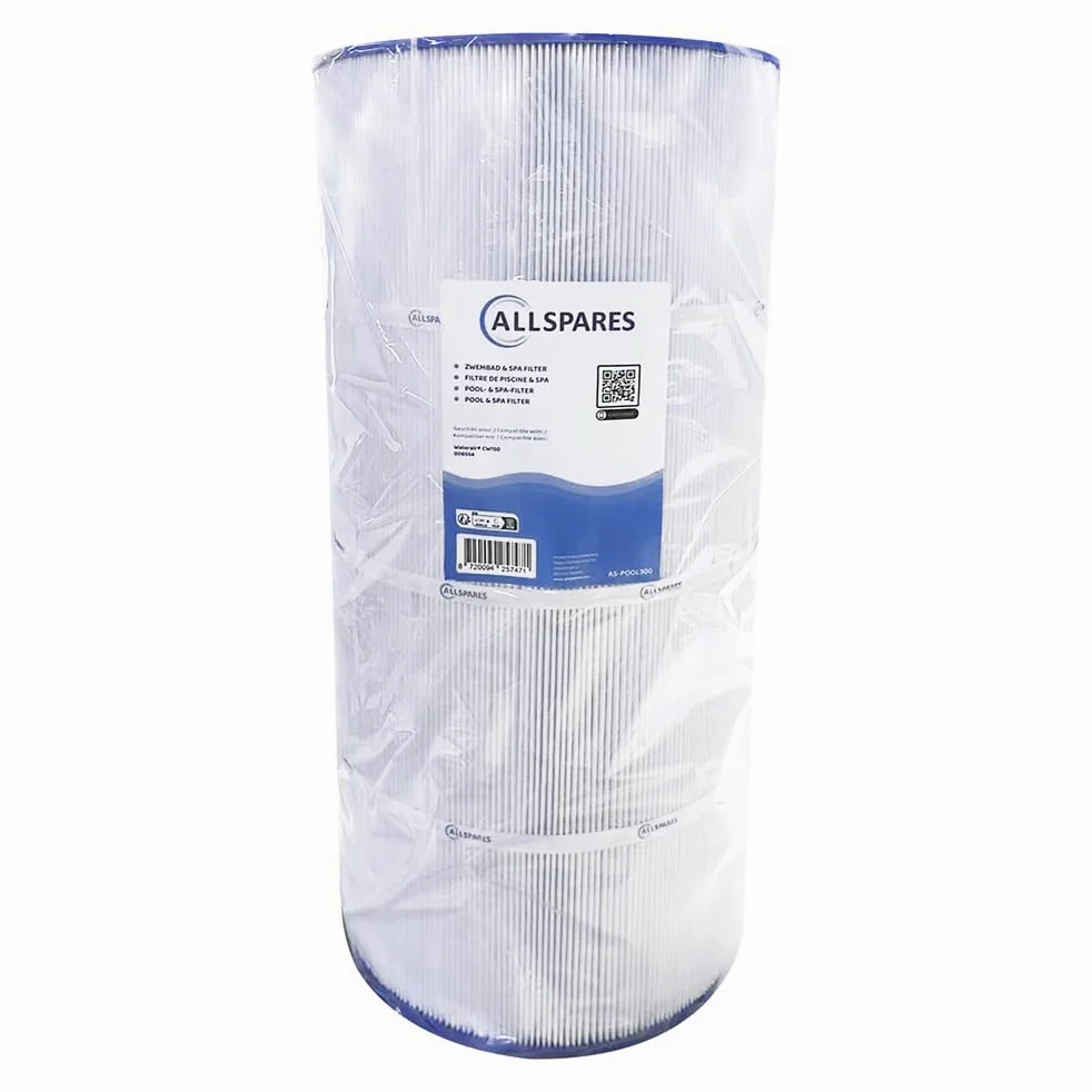 AllSpares Filtro de agua para bañera de hidromasaje o piscina, cartucho de filtro adecuado para Waterair CW150/008554 (diámetro 250 x 530 mm)