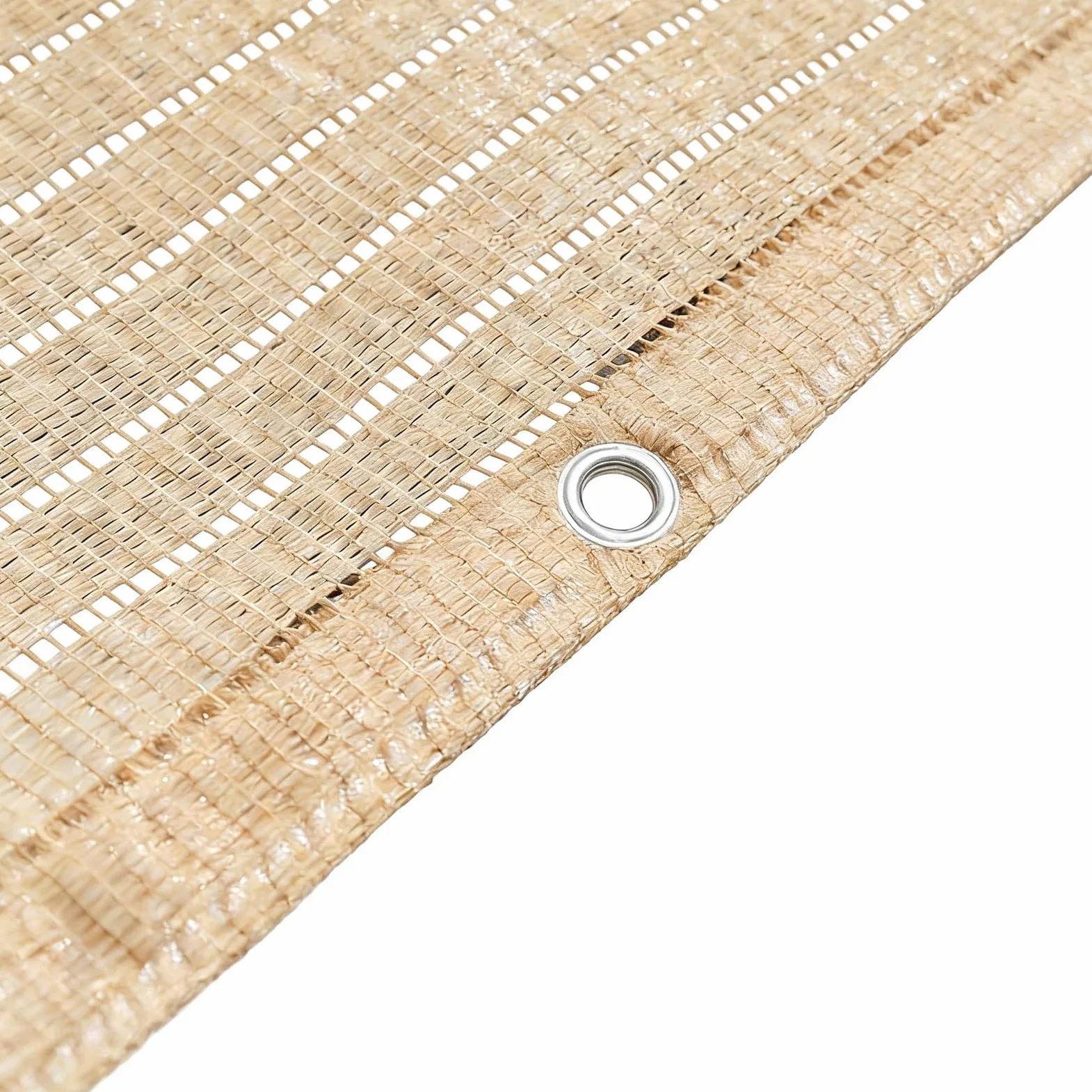 Malla Sombra Beige 2x4.0m 3x4.0m con Ojales, Toldos Exterior Terraza | Malla Sombreadora 60% para Huerto Y Plantas, Toldo Transpirable para Jardín, Camping, Cañizo(6.6' x 13' (2x4.0m))
