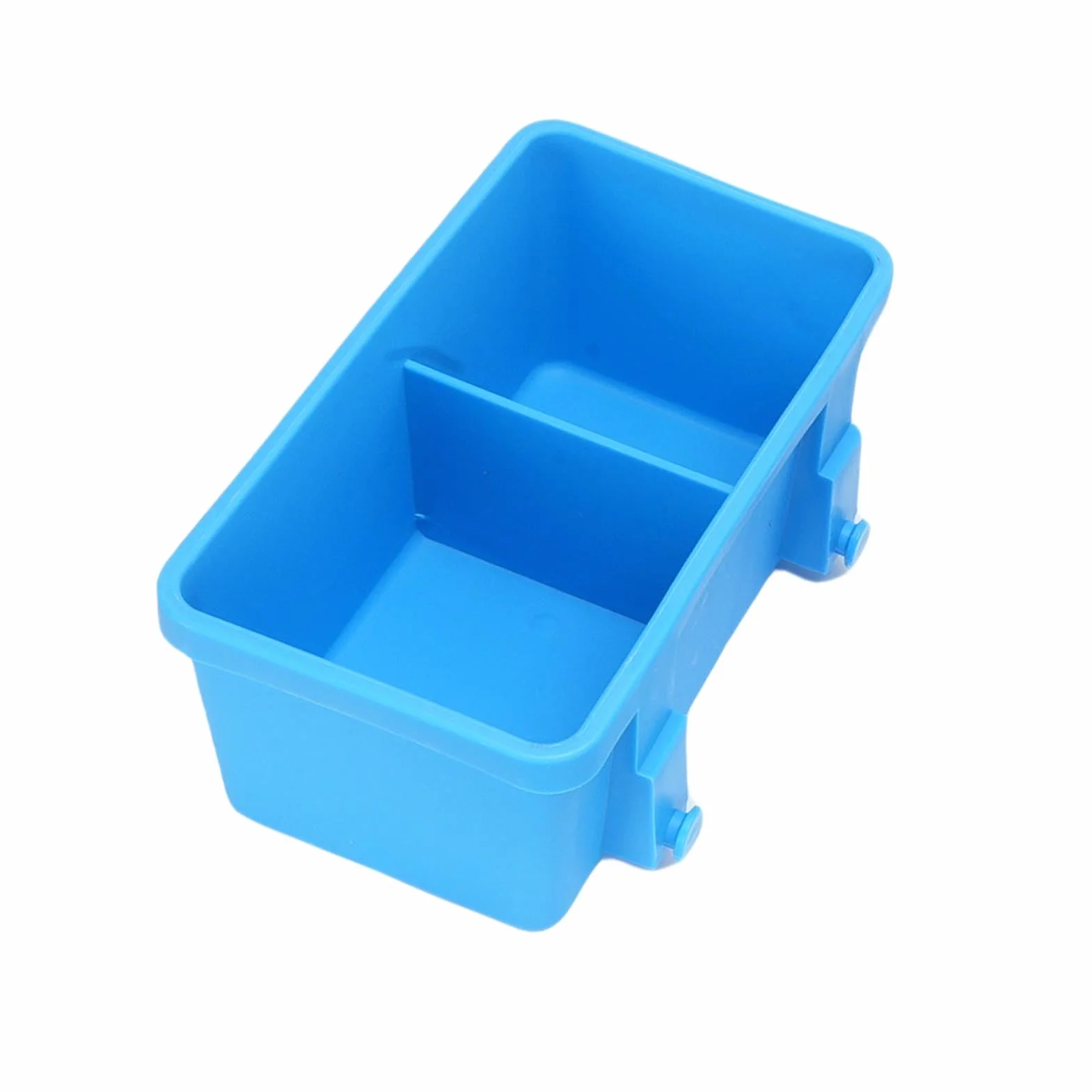 Cesta de Almacenamiento para Piscina con Portavasos, Organizador Colgante de Plástico, Accesorio de Gran Capacidad para Piscinas Elevadas y Espacios Al Aire Libre (BLUE)