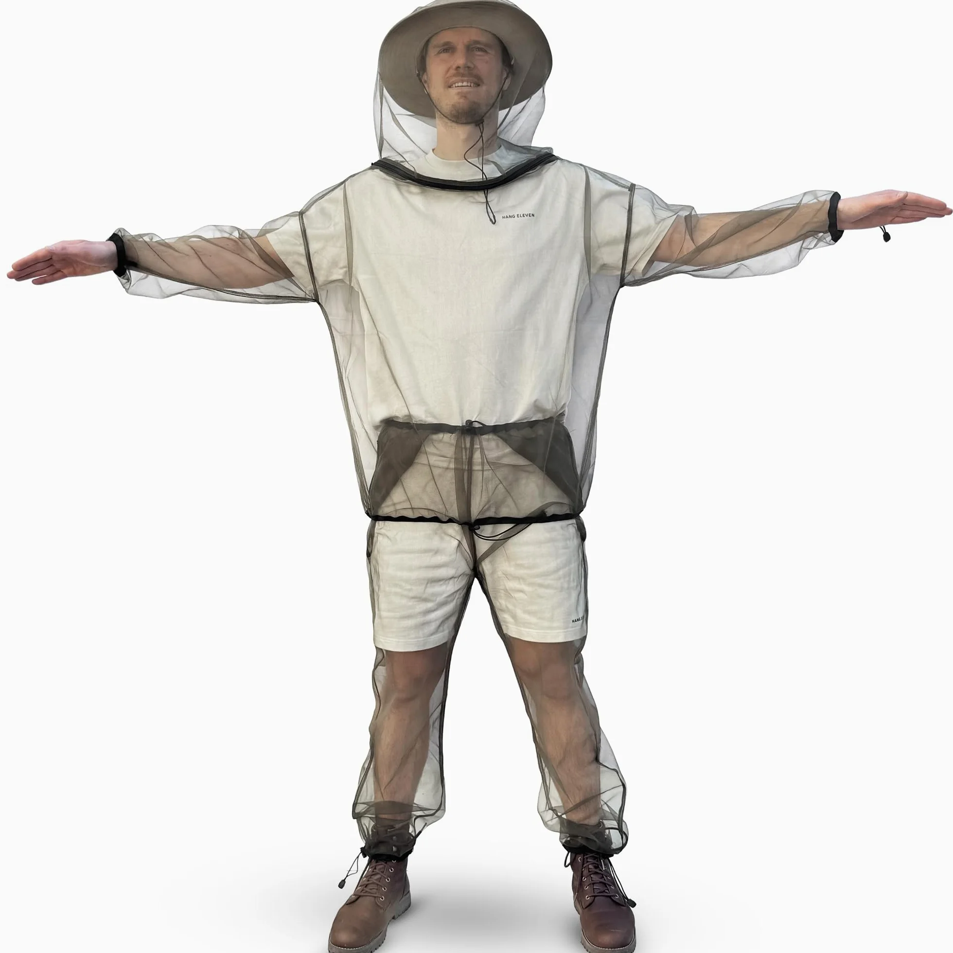 Universal Backpackers Traje Mosquitero para Protección contra Insectos - Chaqueta & Pantalones de Malla