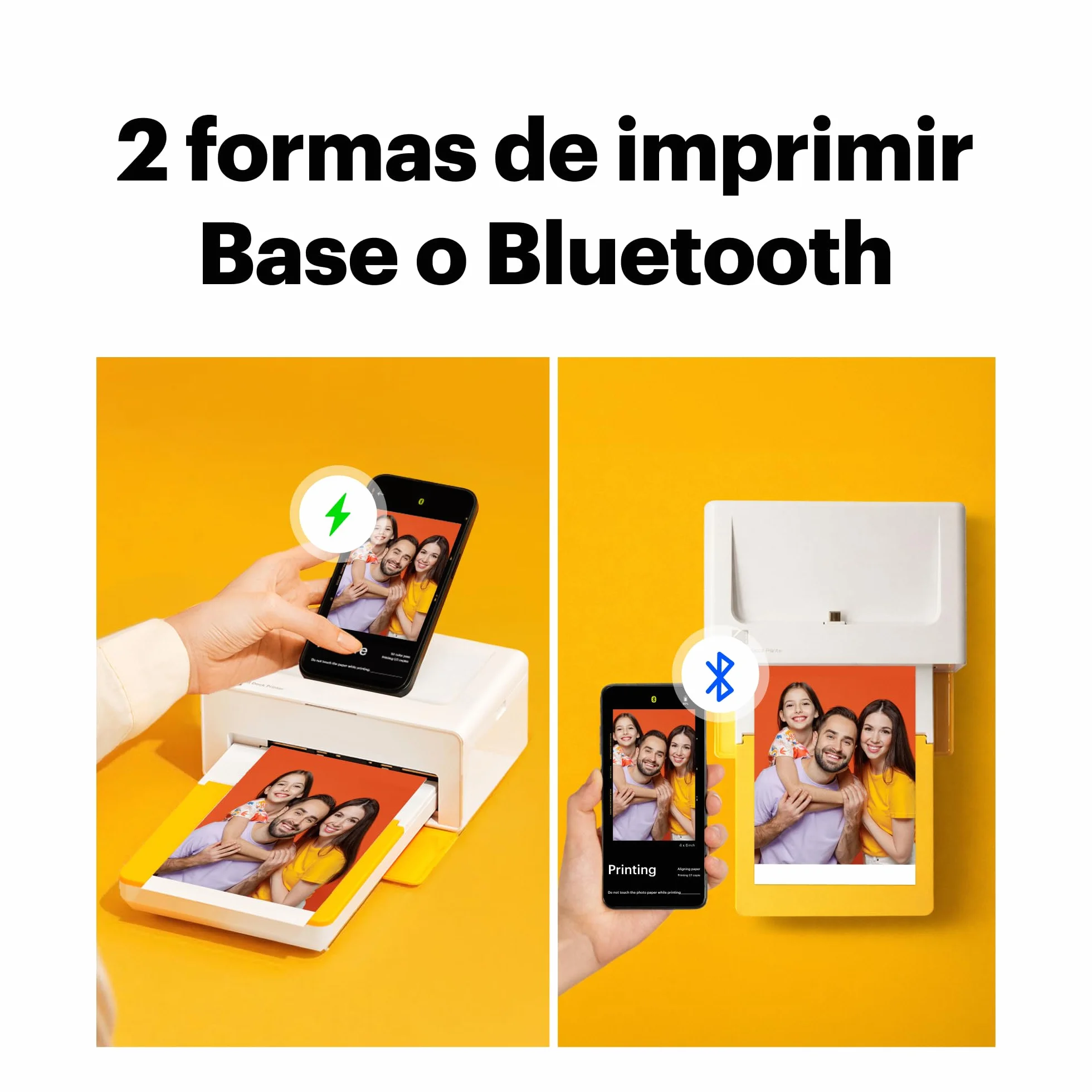 KODAK Dock Plus 4PASS Impresora de Fotos Instantánea 10x15cm 40 Hojas