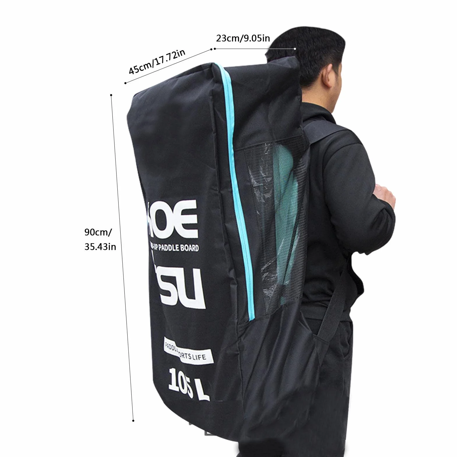 Funda Acolchada Espuma 105L para Tabla Paddle Surf - Bolsa Transporte Exterior