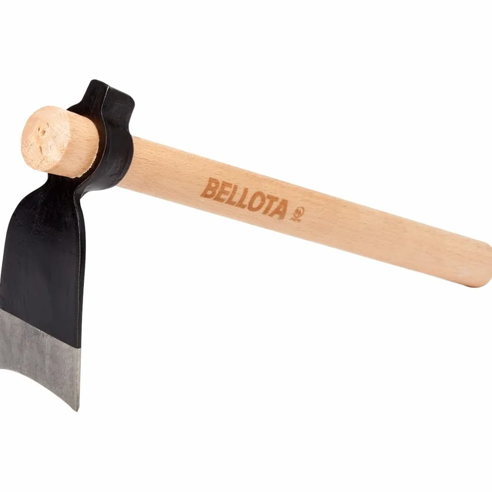 Bellota HOE242AW360P - Azada forjada para Plantar parterres y Zonas de rocalla, con Mango de Madera y Sistema antigiro.