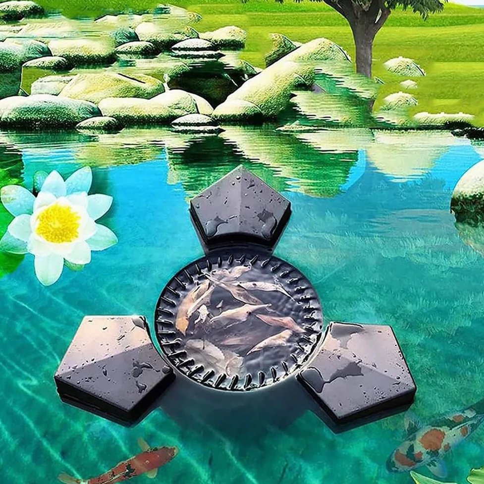 Skimmer Flotante para estanques, Bomba de succión con Cable de alimentación de 10 m, Filtro para Plantas acuáticas para estanques y Lagos Exteriores, Opciones de Potencia (43W)