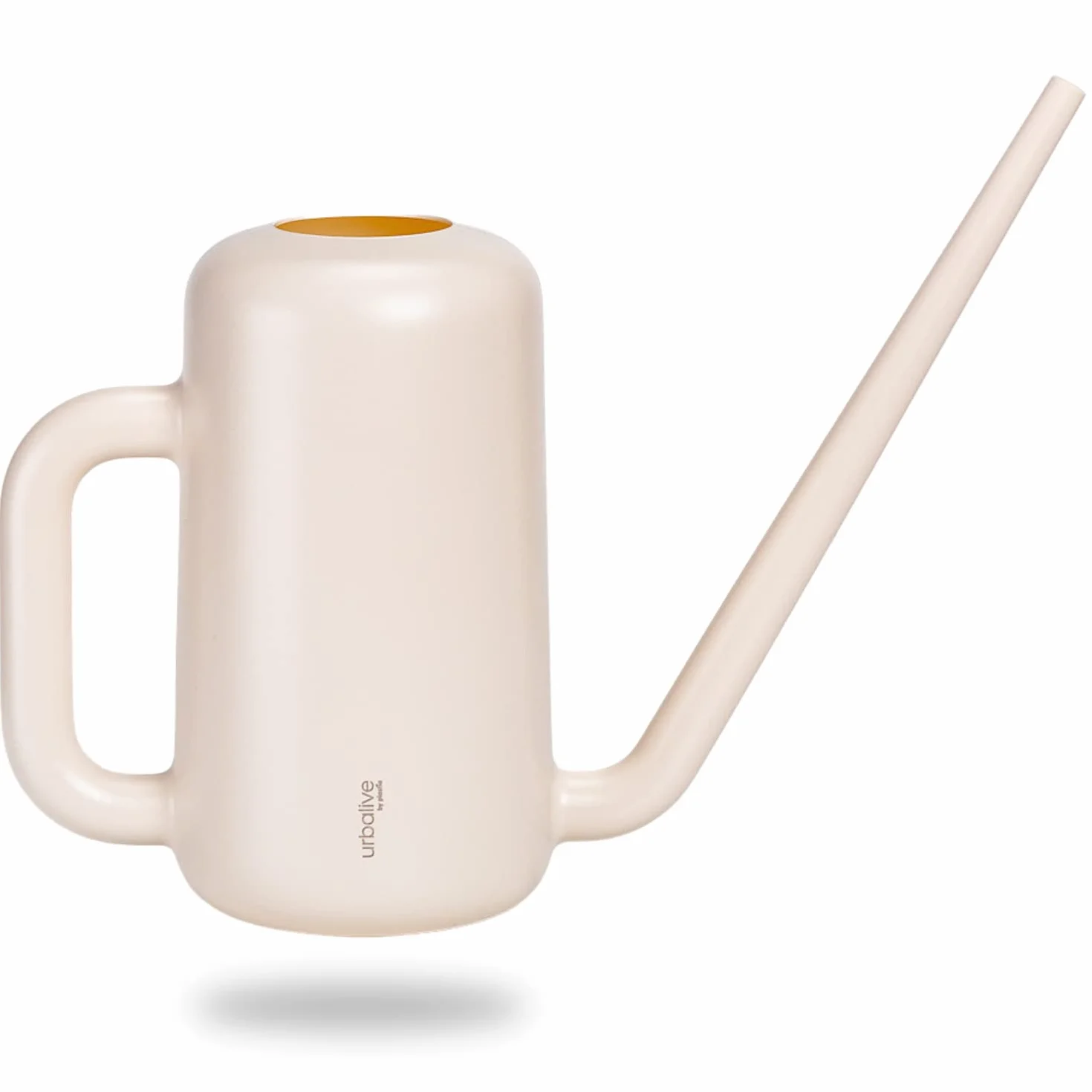 Plastia Regadera Pequeña para Plantas de Interior 1,8 L – Regadera Plantas con Pico Largo para Riego Fácil – Regaderas Jardín de Plástico Reciclado, Marfil