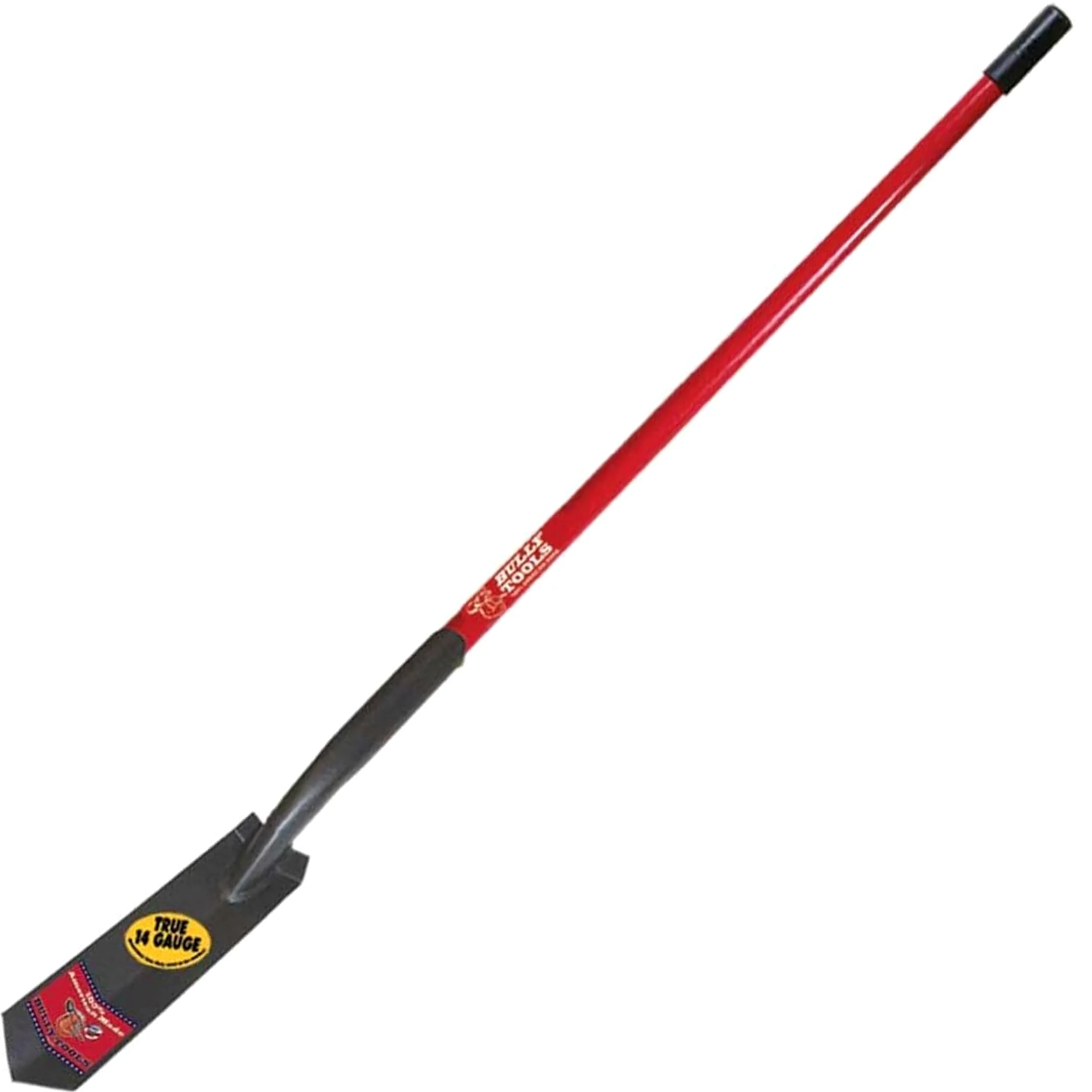 Bully Tools 92719 3 pulgadas mango largo trinchera pala con mango de fibra de vidrio