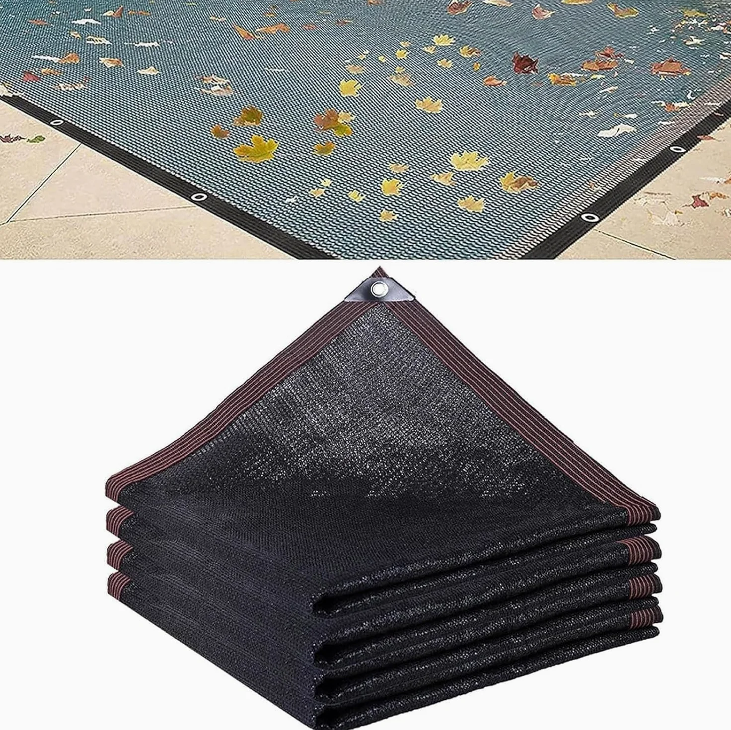 Red de Seguridad Piscina Malla Fina 3X6M Protección Anti-Hojas Cubierta UV Resistente