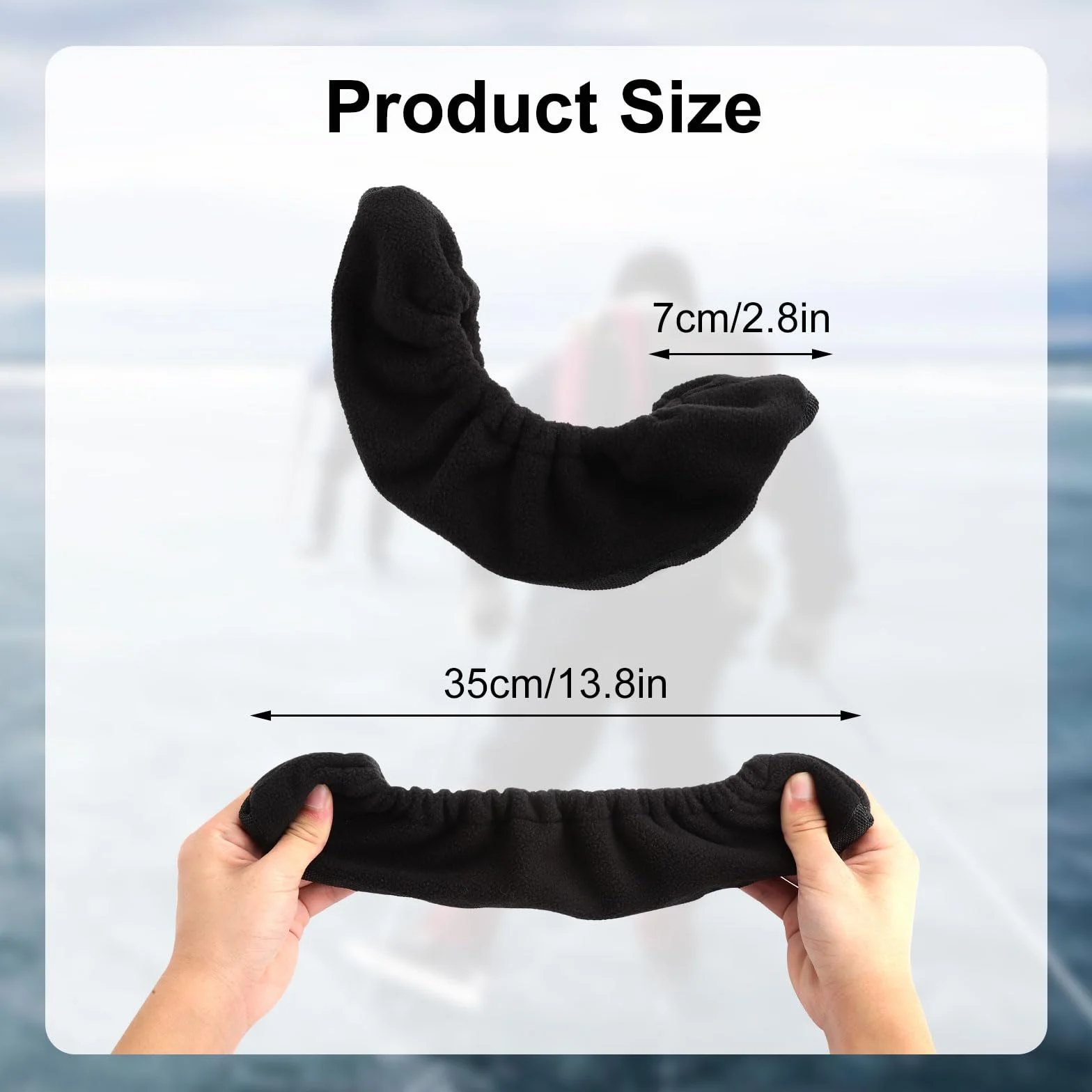 Soakers Protectores de Cuchillas para Patines de Hielo, Fundas Universales de Microfibra Absorbente Antióxido