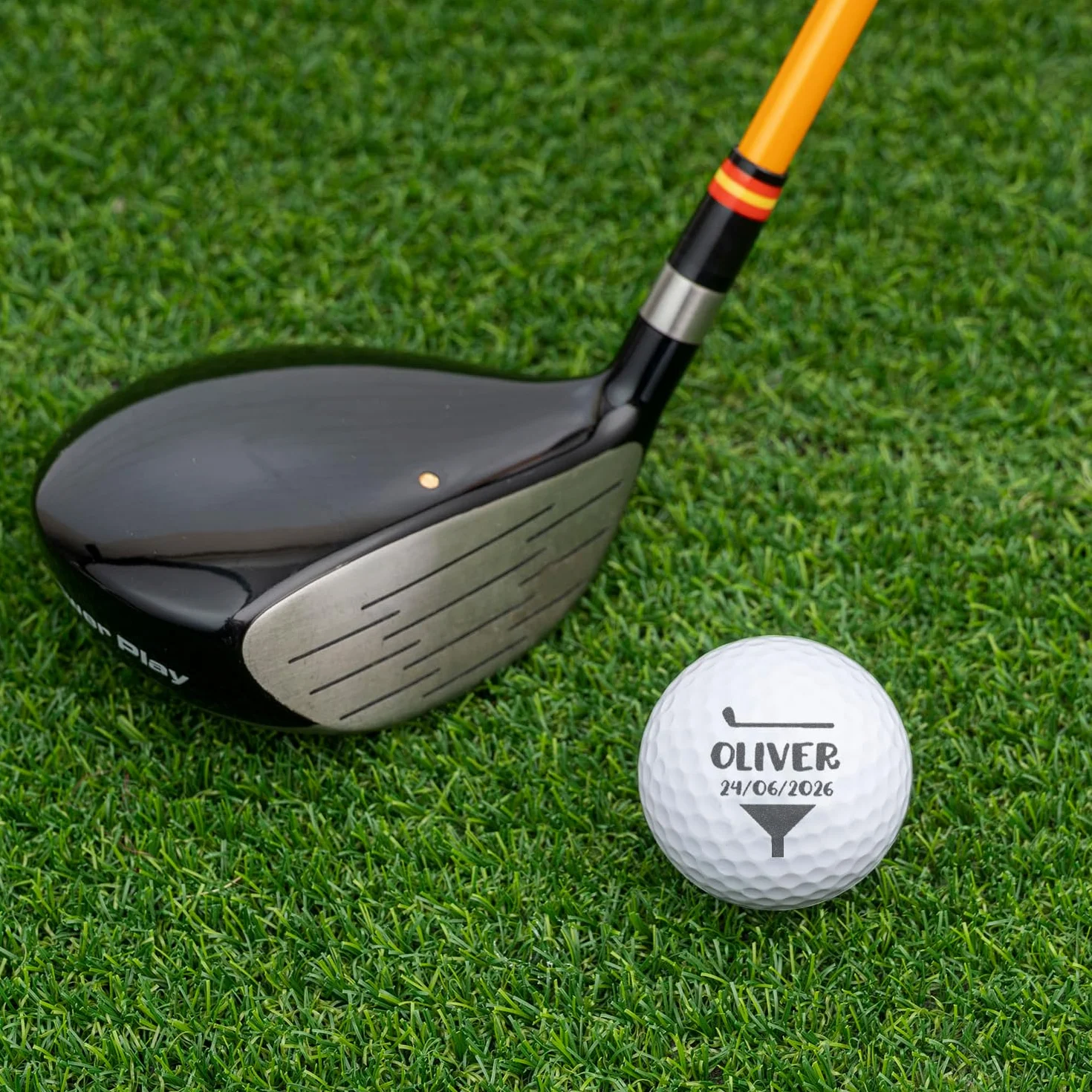 Wanapix Pack 3 Bolas de Golf Personalizadas Grabada o Impresa Regalo Golfistas