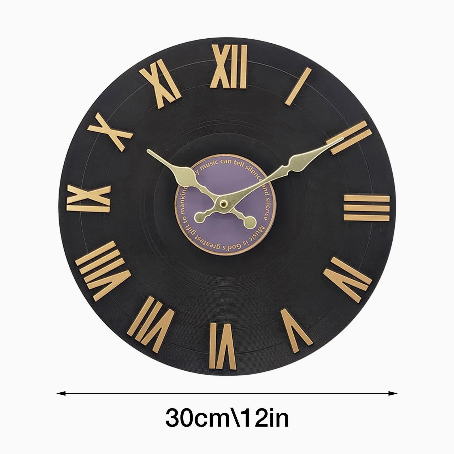 Reloj de Exterior para Patio Resistente al Agua Montado en la Pared Grande Estilo Disco Decoración Hogar Temporizador Moderno Funciona con Pilas