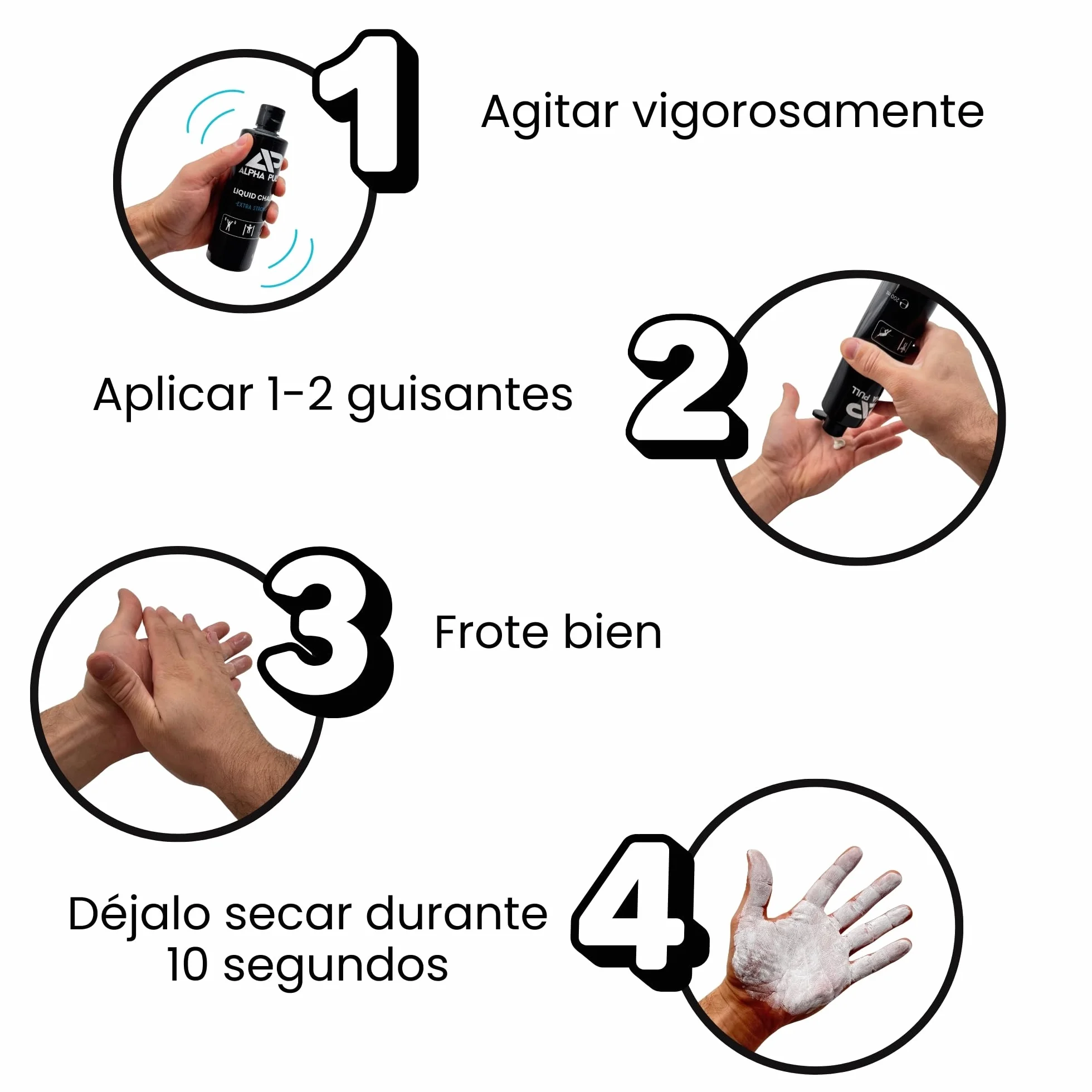 Magnesio Líquido Tiza Líquida Escalada Calistenia Gym Halterofilia Padel Manos