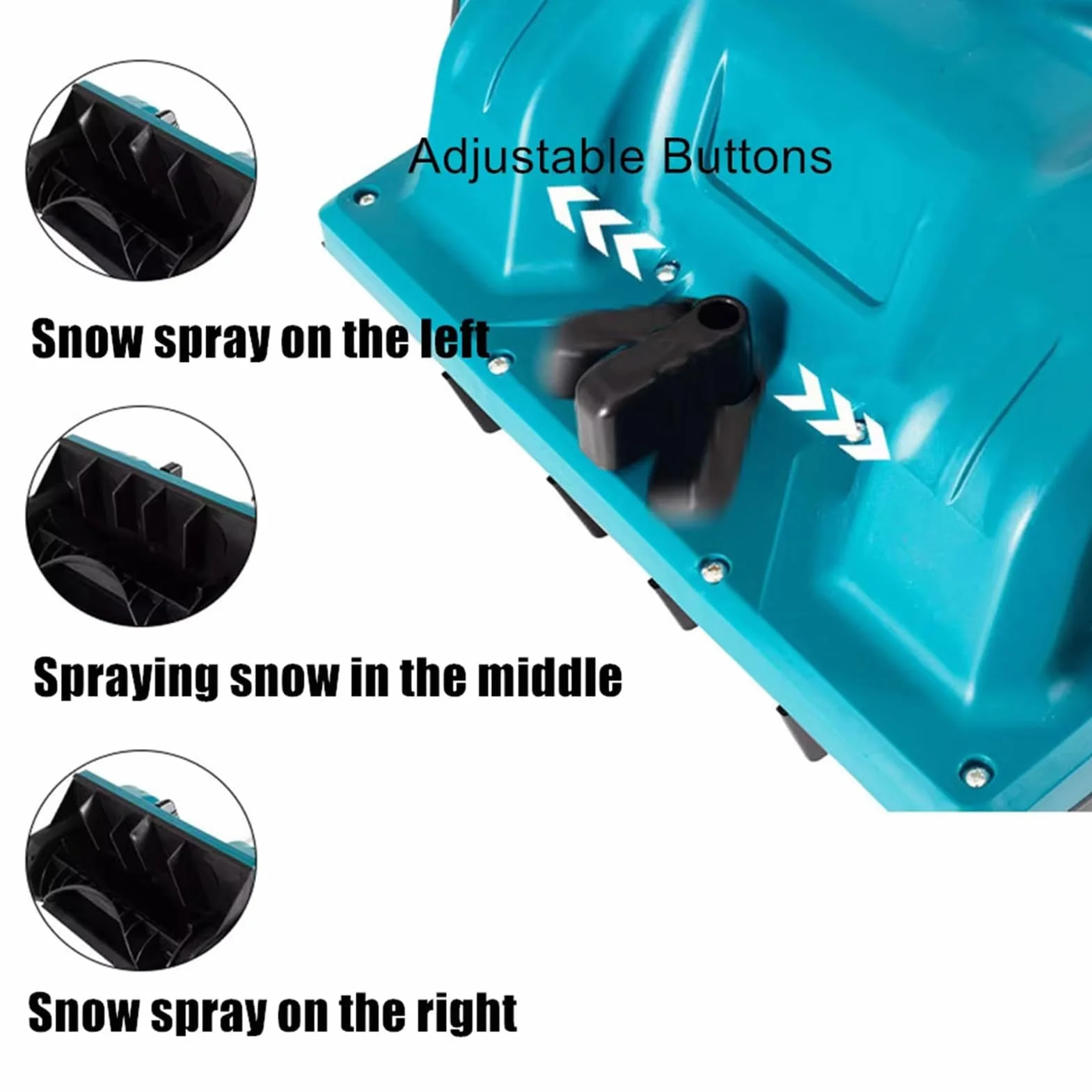 Pala para Nieve Inalámbrica con 2 Baterías De 4000 Mah, Máquina Eléctrica Plegable para Quitar Nieve con Dirección Ajustable Y Palo Telescópico, Soplador De Nieve A Batería para Caminos Escolares