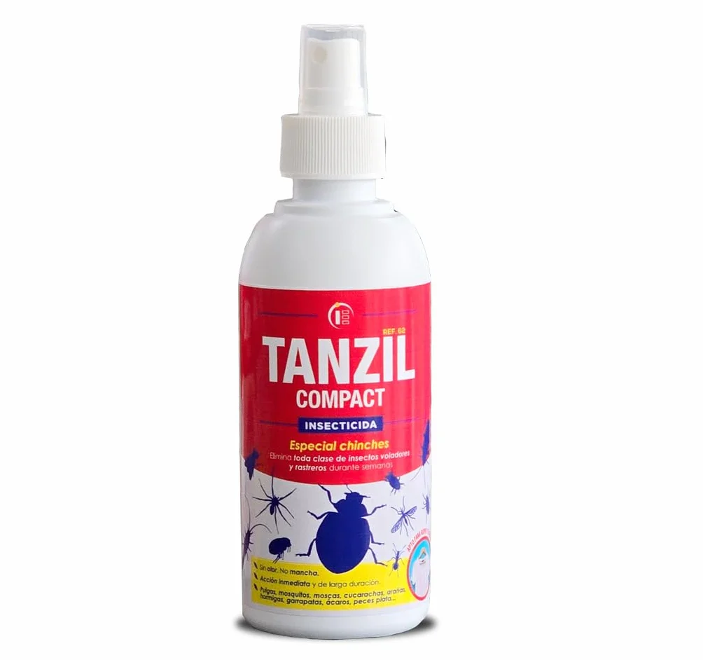 Tanzil compact 250ml - Impex. Especial chinches. Elimina toda clase de insectos voladores y rastreros. Sin olor. No mancha. Accion inmediata. Larga duracion. Repelente