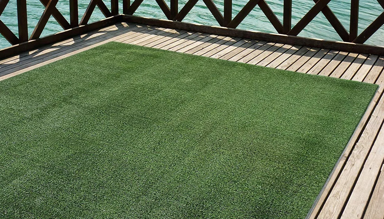 Cesped artificial Premium. Altura de 7mm. Rollos de 2x25 metros Para terraza, jardín, valla, piscina, perro etc (2x25)