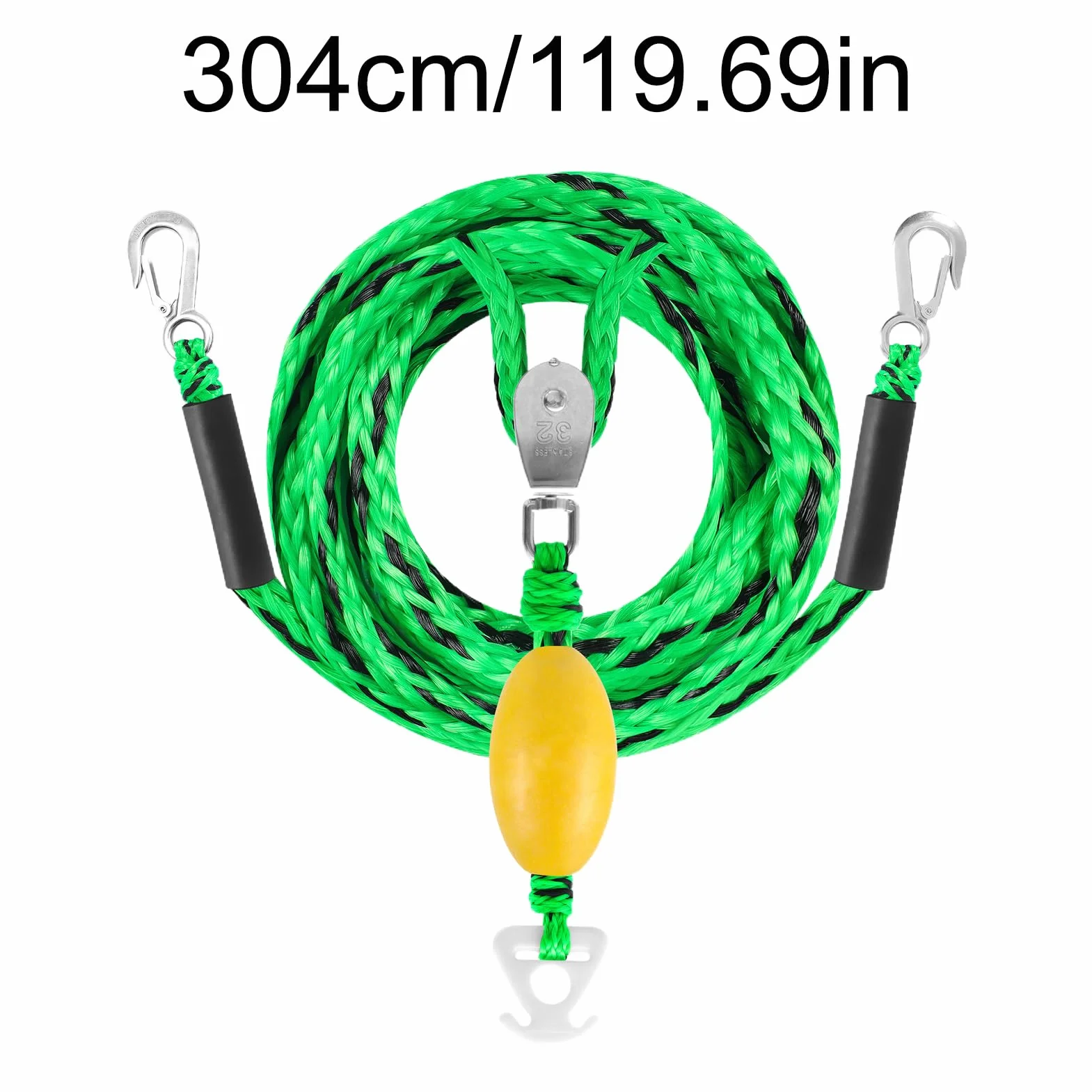 Arnés de remolque para barco, cuatro personas, deportes acuáticos, conector, tubo inflable, alta resistencia