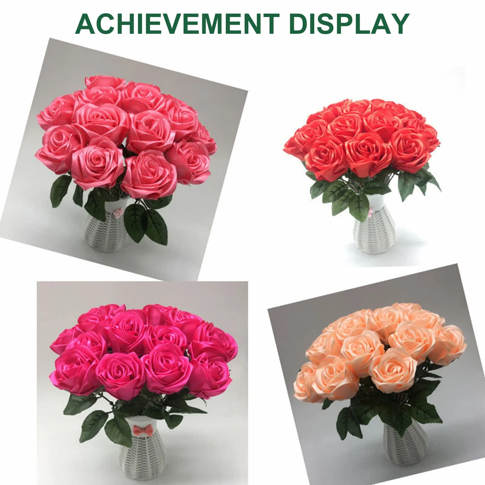 50 Piezas Herramienta Floral, Alambre Verde para Floristas, 30cm Alambre de Tallo, Wire Para Flores