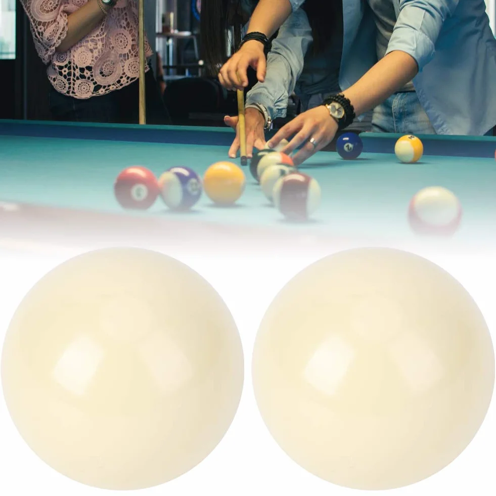 Alomejor Bolas de Billar Blancas 2 uds. 5.72CM Entrenamiento Estándar