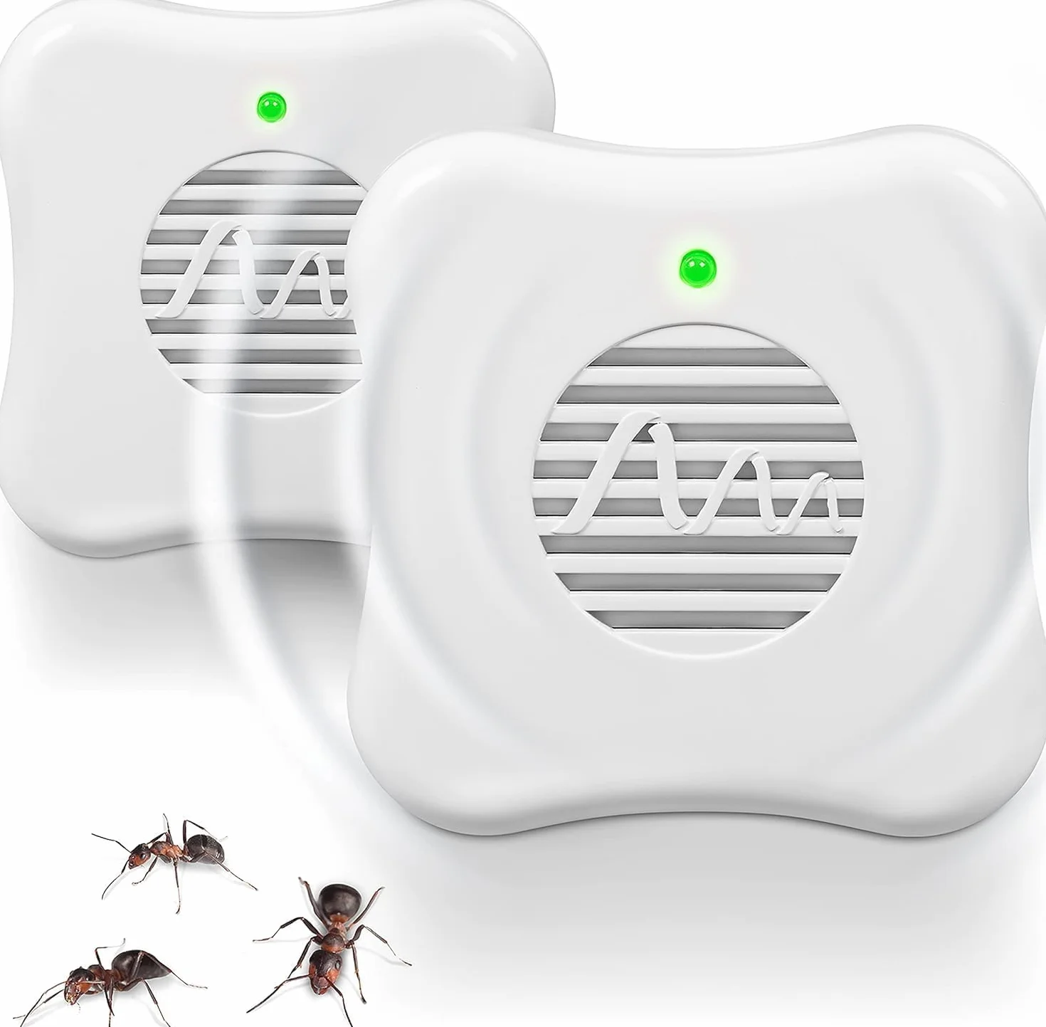 GARDIGO® Repelente Ultrasonico para Hormigas - Set de 2 | Anti Hormigas Interior de Casa | Ahuyenta Plagas en Cocina y Despensa