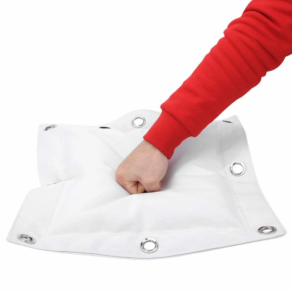 Alomejor Saco de Arena Vacío de Lona con Cremallera para Artes Marciales Muay Thai Kung Fu Makiwara