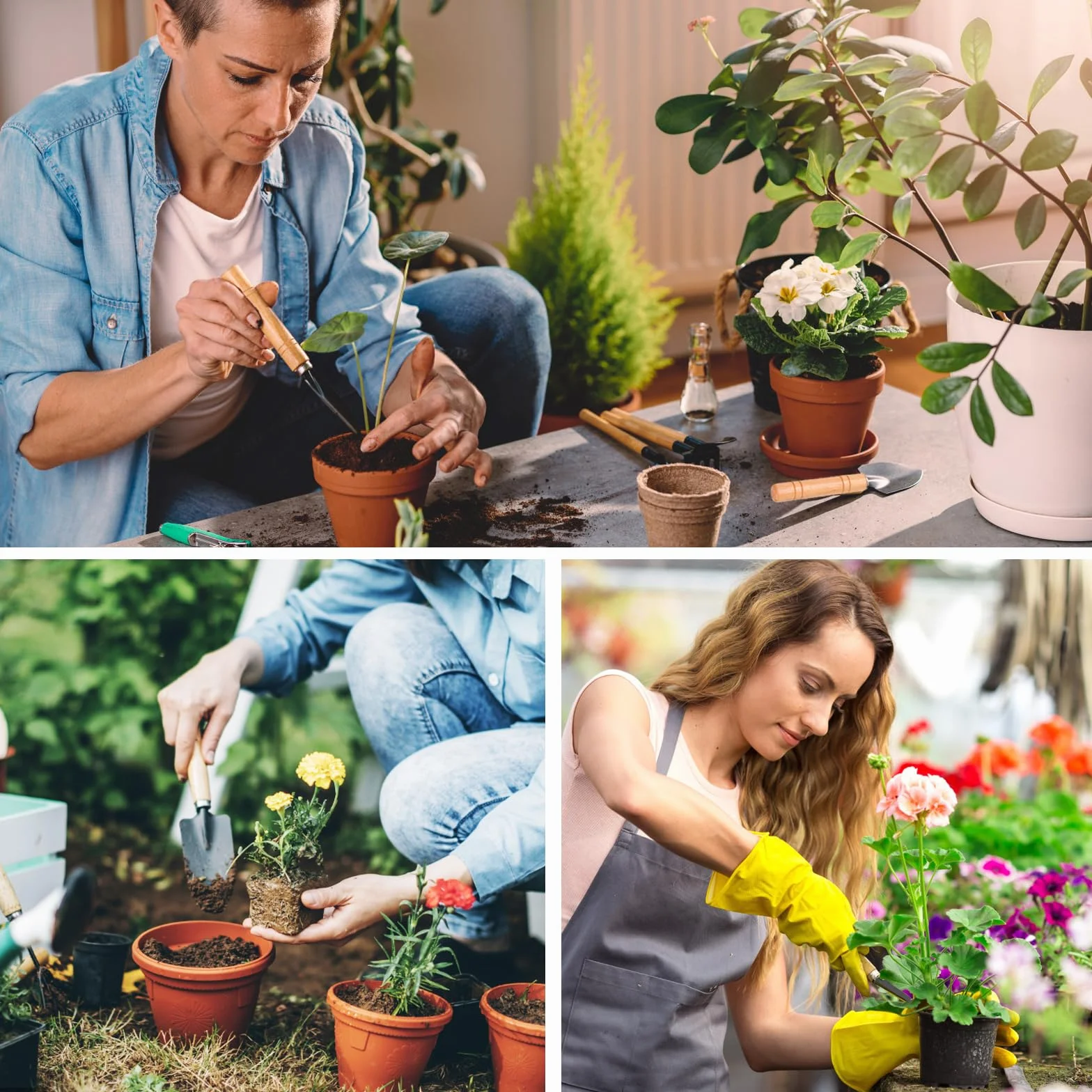 Juego de herramientas de jardín, 6 piezas de pala de jardín, pequeño juego de herramientas de jardín, mini pala para utensilios de jardín como flores, plantas, trasplantar y aflojar la tierra