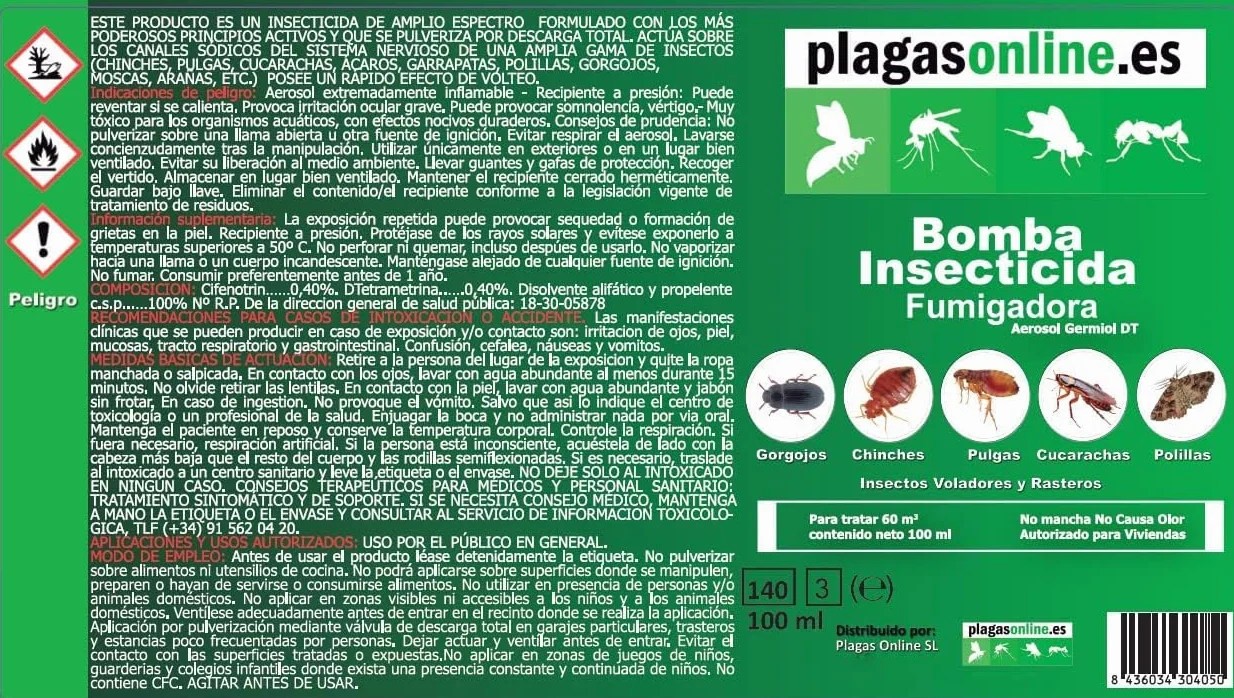Como Eliminar Chinches de cama Pack Productos | Bombas descarga total | Insecticida Especial Tejidos (Elimina Pulgas, Chinches y Ácaros)