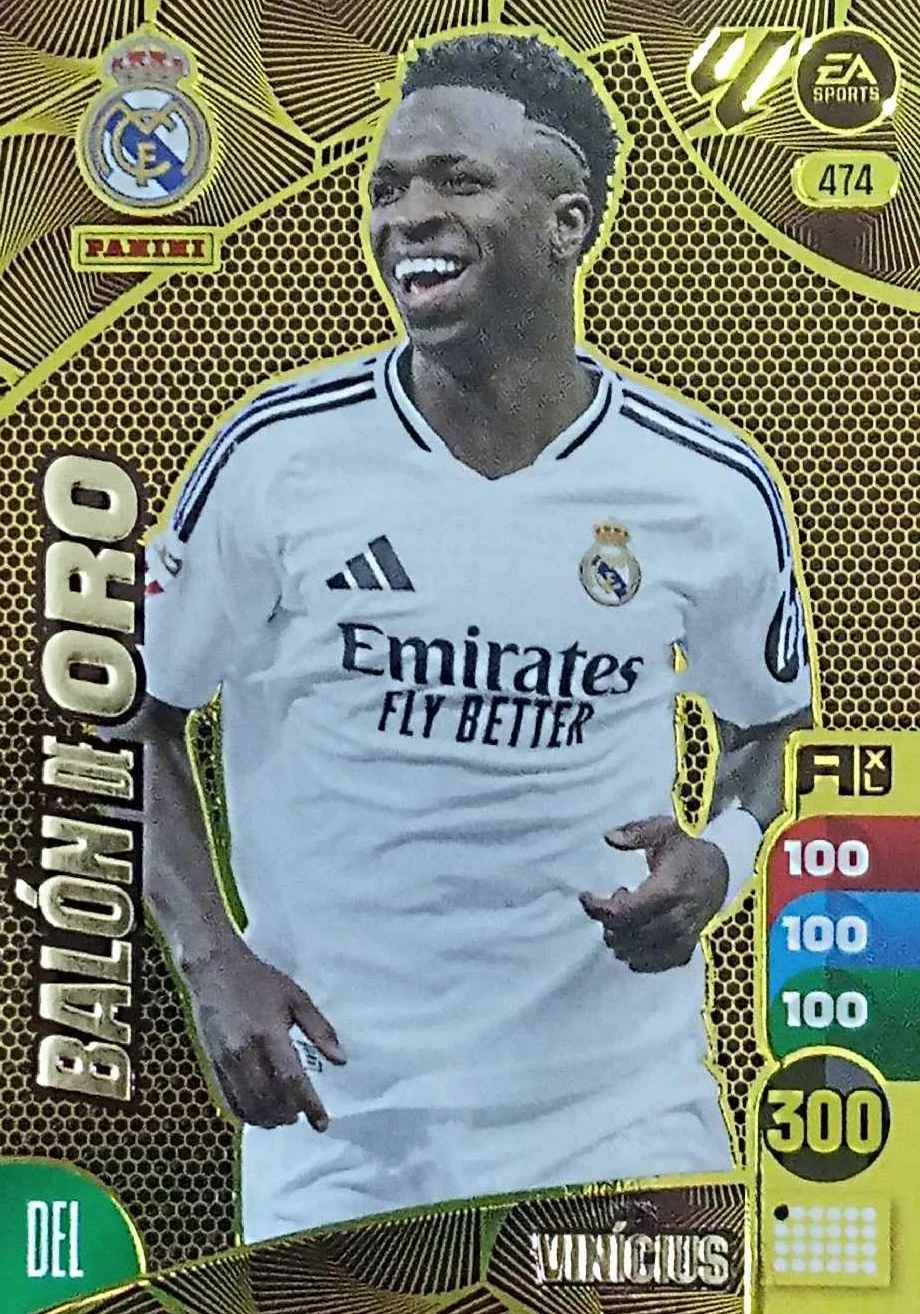 Panini Vinicius Balón de Oro Adrenalyn 2024-2025