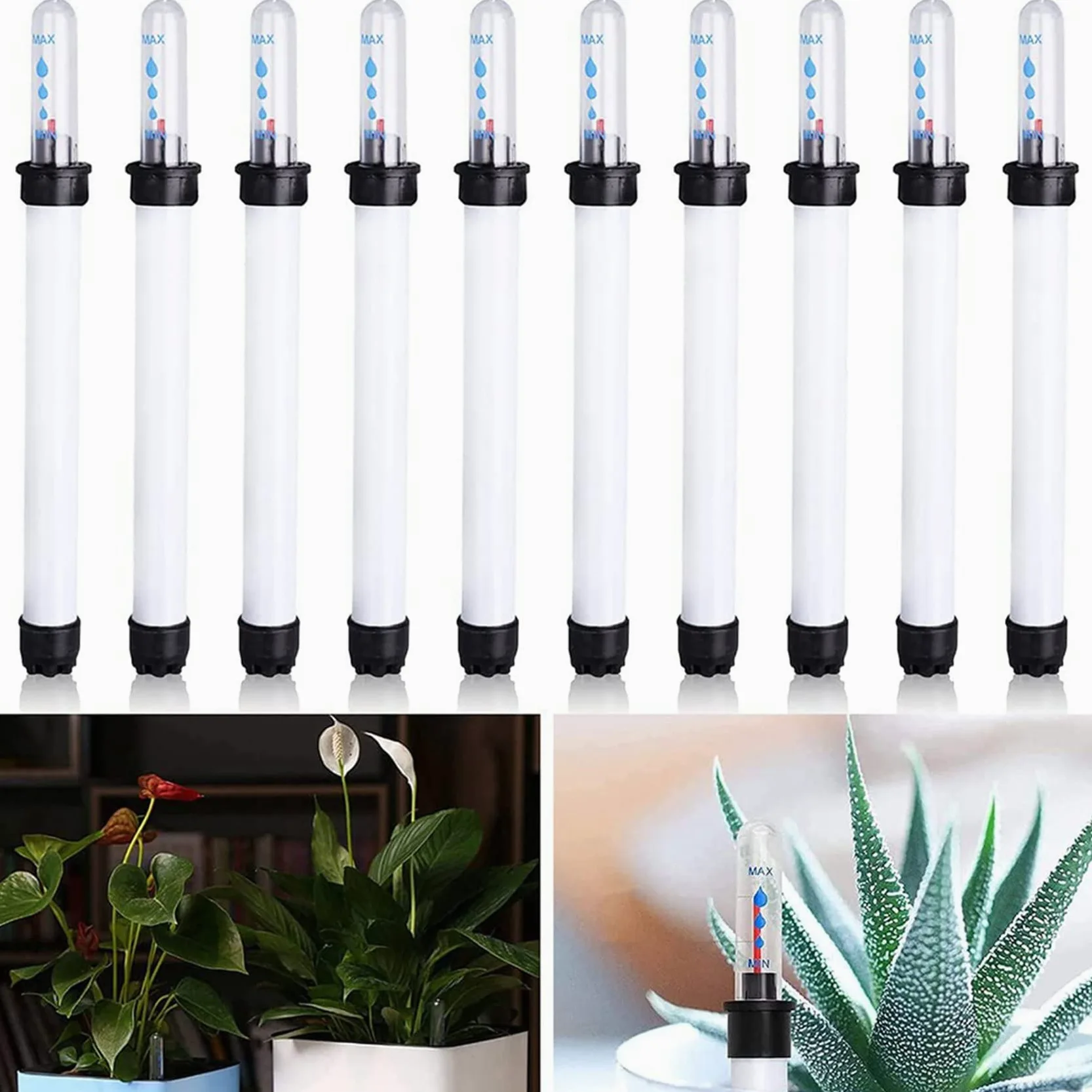 Paquete de 100 Medidores de Humedad del Suelo, Indicador de de Agua para Plantas de 20 Cm, Indicador de de Agua, Medidor de Humedad del Suelo, Sensor