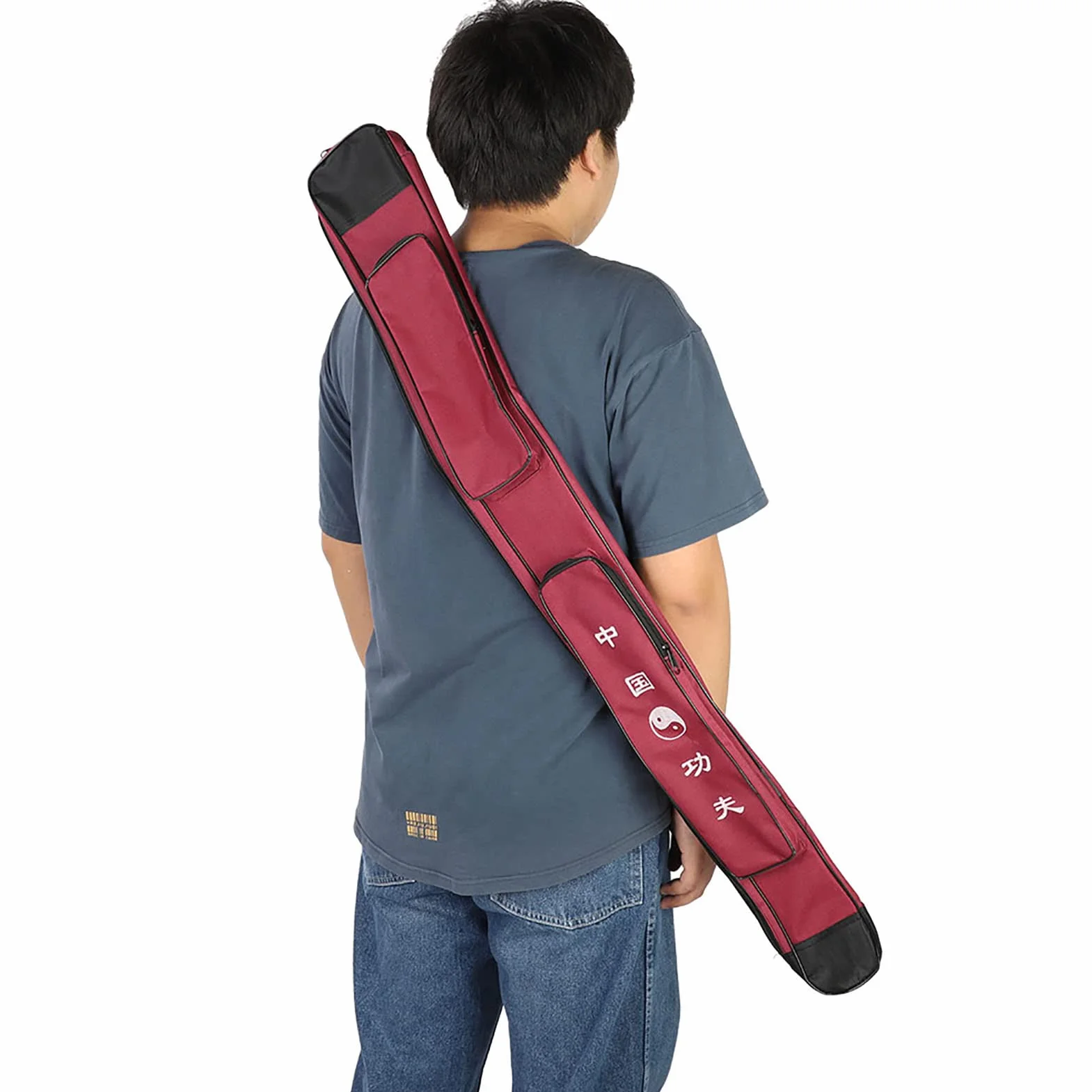 Bolsa de Transporte para Espada de Taichi, Lona Gruesa, Correa Ajustable