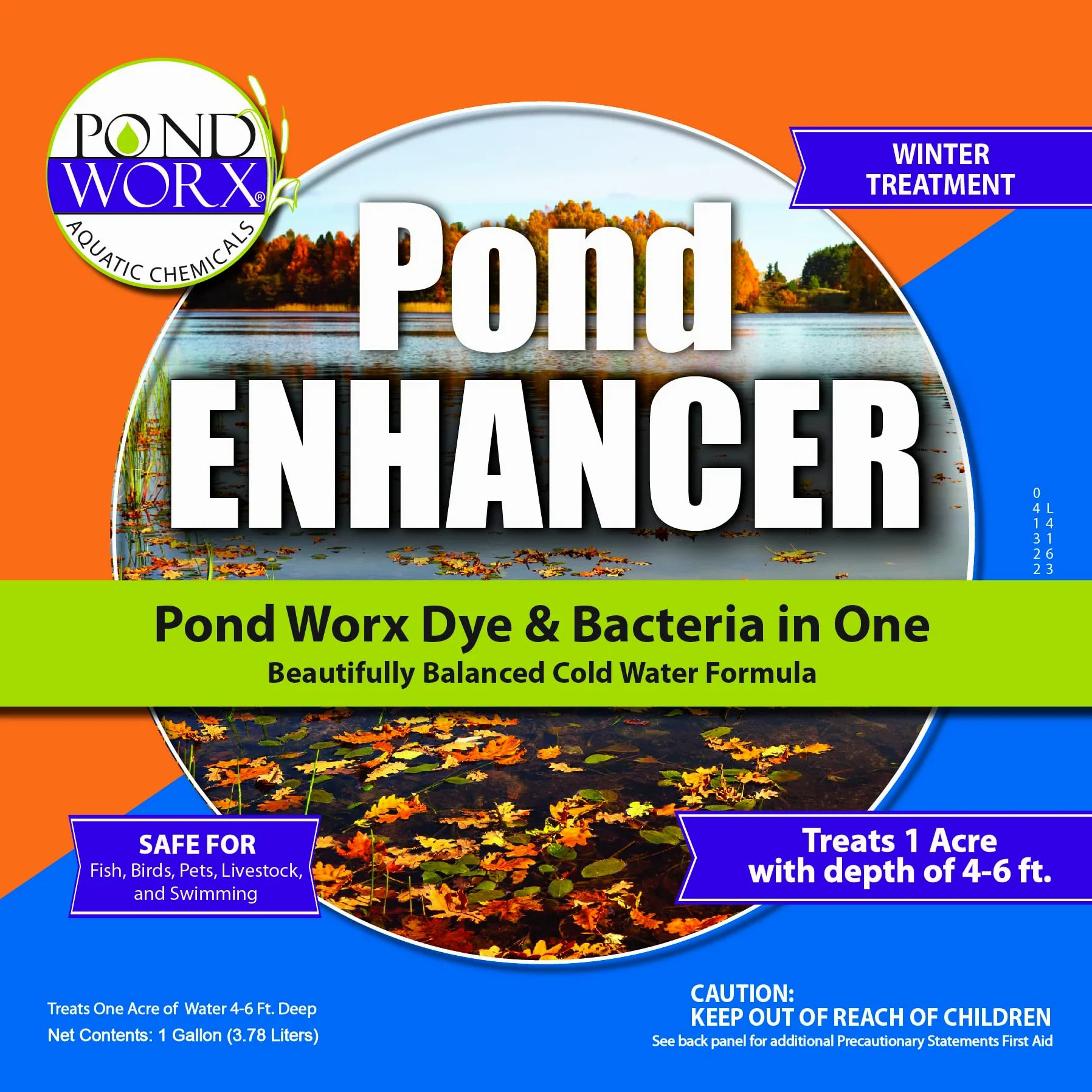 PondWorx Charca Azul Tinte y bacterias para estanques Combo