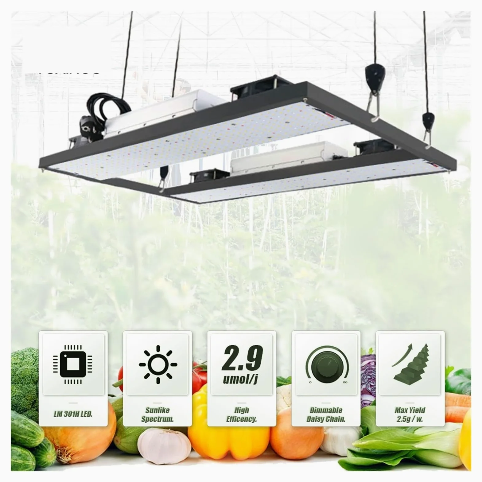 Lámpara de Cultivo, Placa de luz LED de Cultivo LM301H V3 con Controlador, Caja de Cultivo UV IR de 240W 3000K/3500K 660NM for Plantas Vegetales y floración(35K395450660730FS)