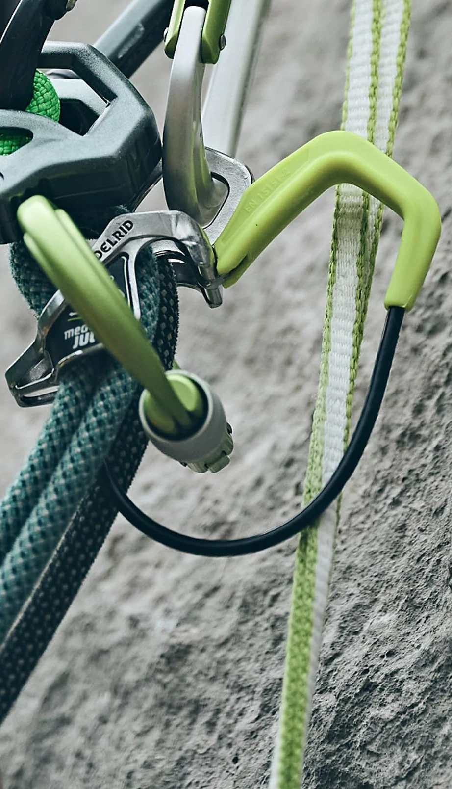 EDELRID Mega Jul II Dispositivo de Seguridad Unisex Adultos Pizarra
