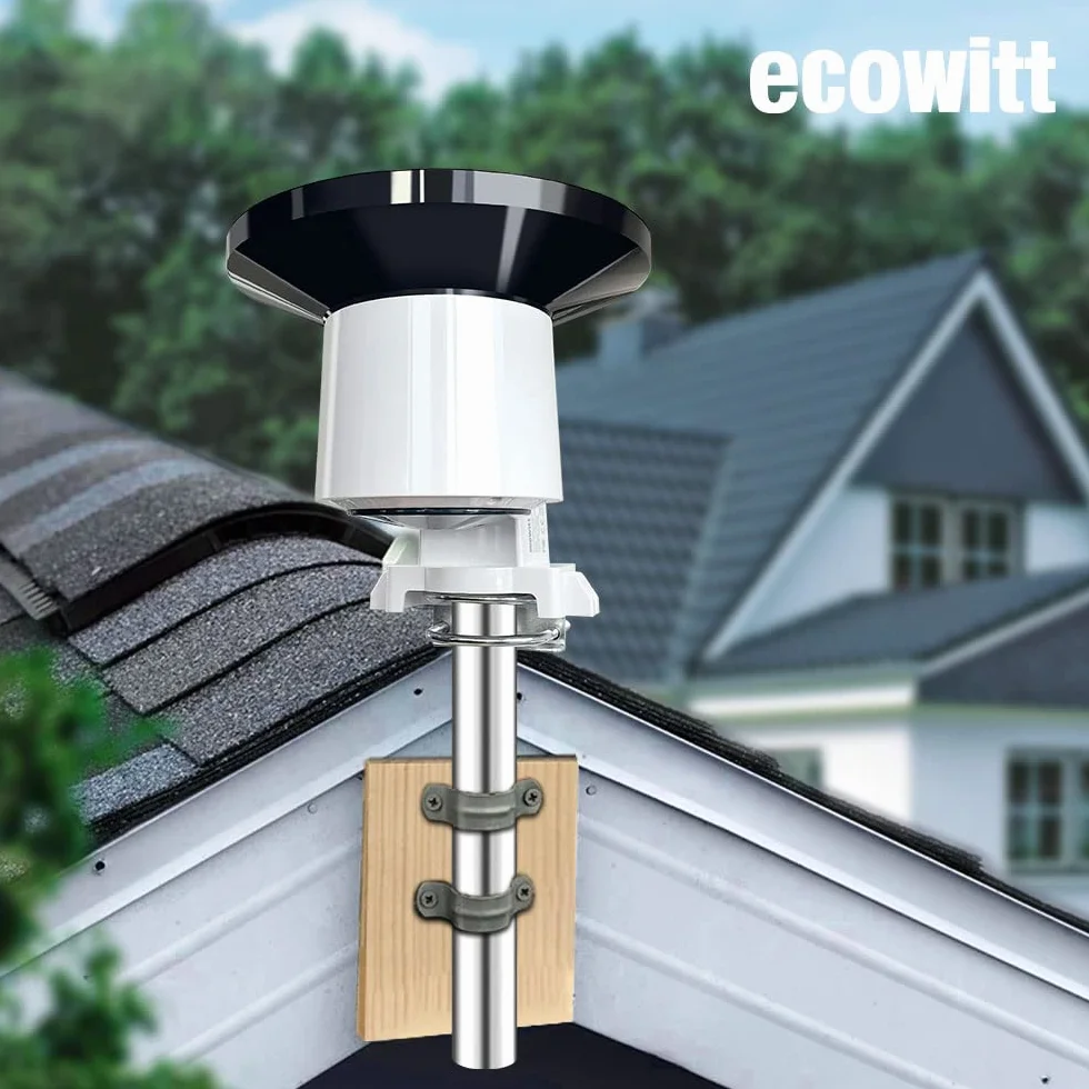 ECOWITT WH40 Colector de lluvia inalámbrico autovaciado Sensor de lluvia Accesorio solo, no se puede utilizar solo