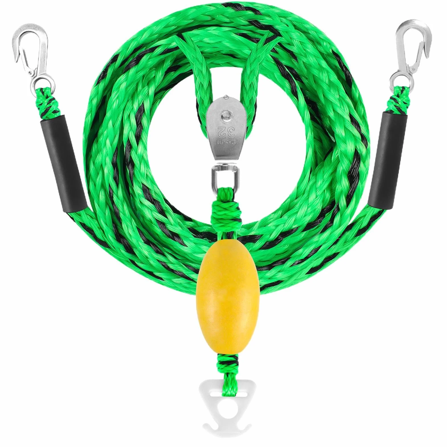 Arnés de remolque para barco, cuatro personas, deportes acuáticos, conector, tubo inflable, alta resistencia