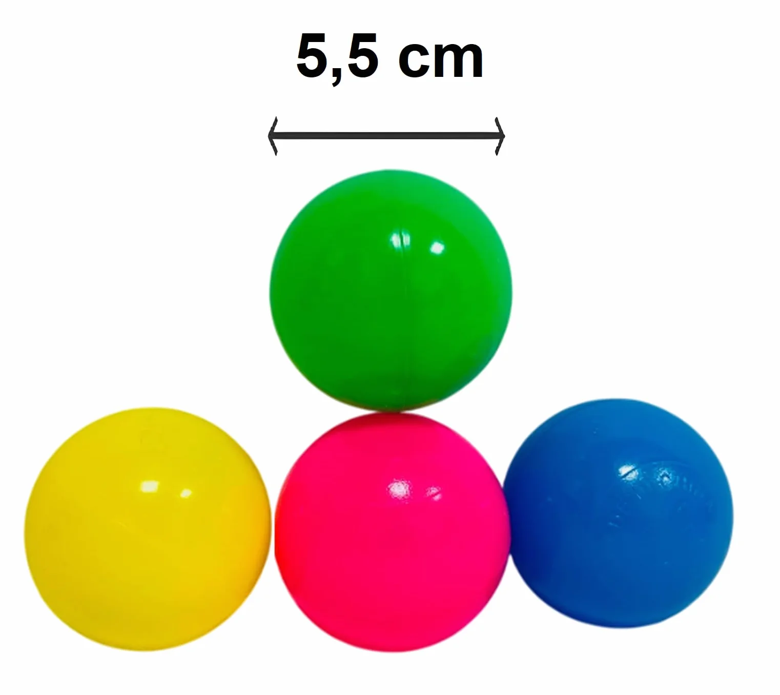 Bolas para raquetas de playa ligeras, juego de 4 bolas grandes de 5,5 cm