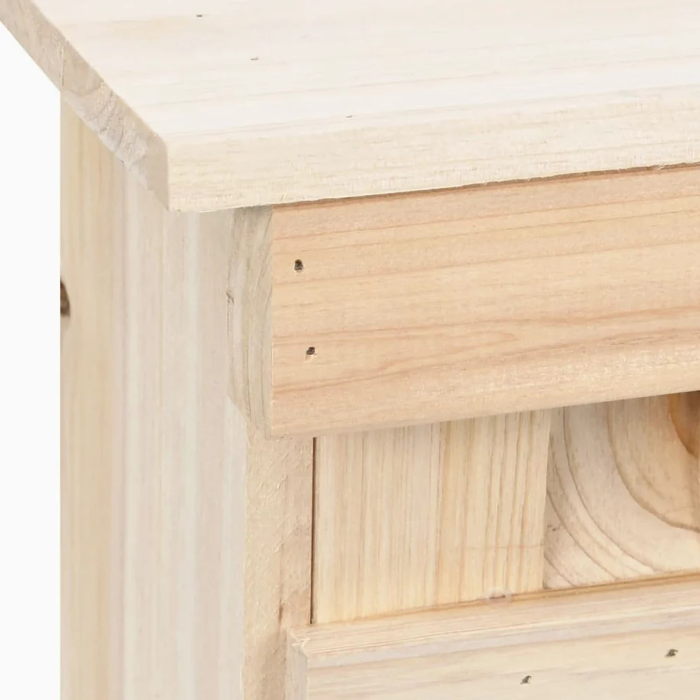 Casa para gorriones de 5 compartimentos de madera de abeto, 68 x 15 x 21 cm, con 5 cavidades nido, puertas frontales extraíbles, resistente a la intemperie, para jardín, balcón y terraza