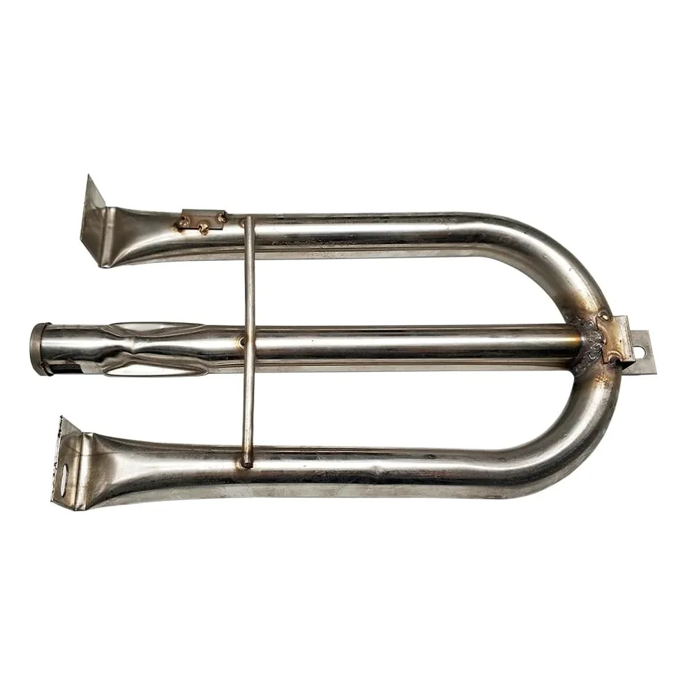 Tubos para parrilla de barbacoa acero inoxidable 304, quemador tubo Gas para, 30000BTU, juego llama ardiente tipo U propano para interiores y exteriores