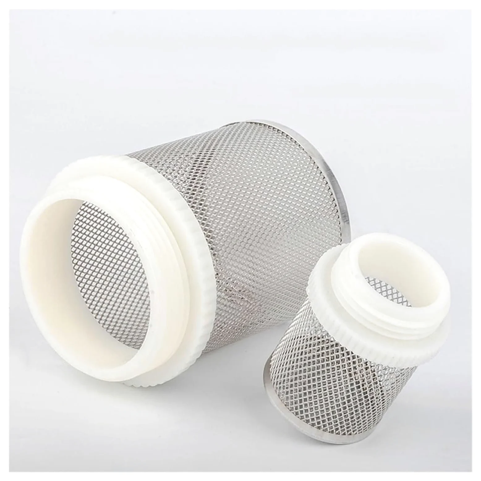 Filtro Flexible de Acero Inoxidable, Filtro de Malla de Acero Inoxidable (1 Unidad) for riego de jardín, Acuario, pecera, Varios tamaños.(1")
